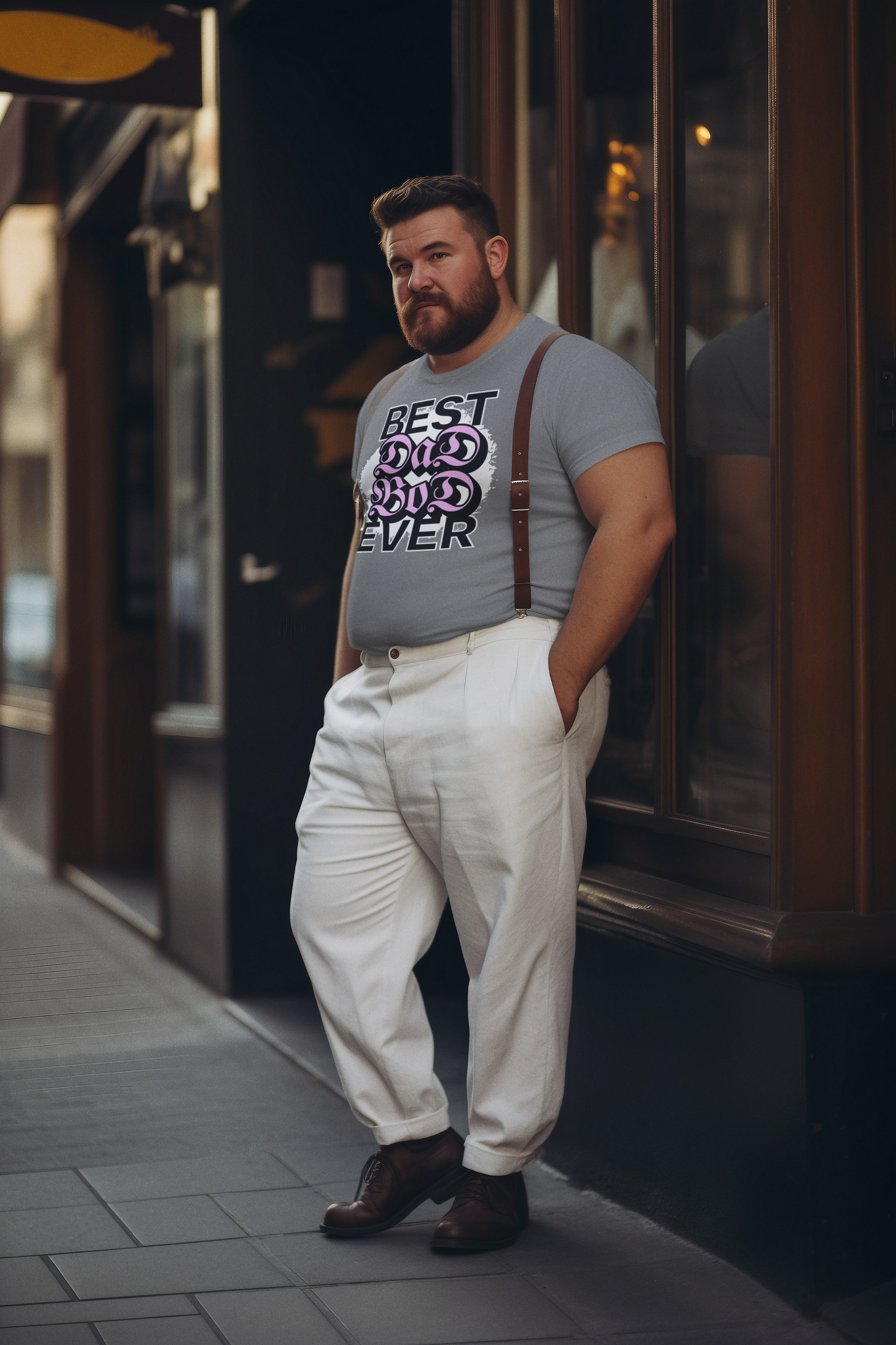 Best Dad Bod Ever T-Shirt | Confident Father Figure Humor Apparel