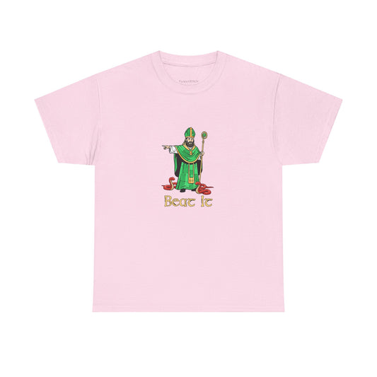 St. Patrick Snake Banisher Hand-Drawn Colored Pencil Irish Tee