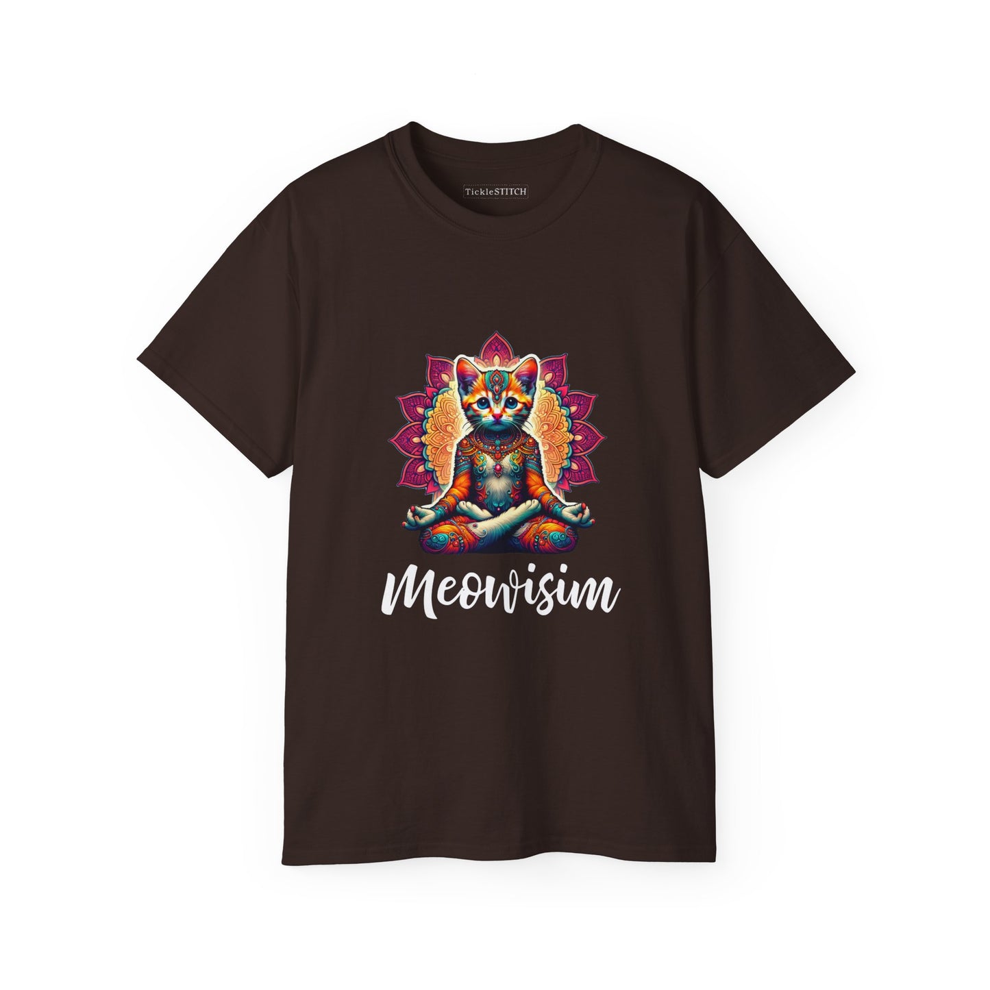 Purr Meowisim Kitty Cat Aura Cotton Unisex Funny T-Shirt