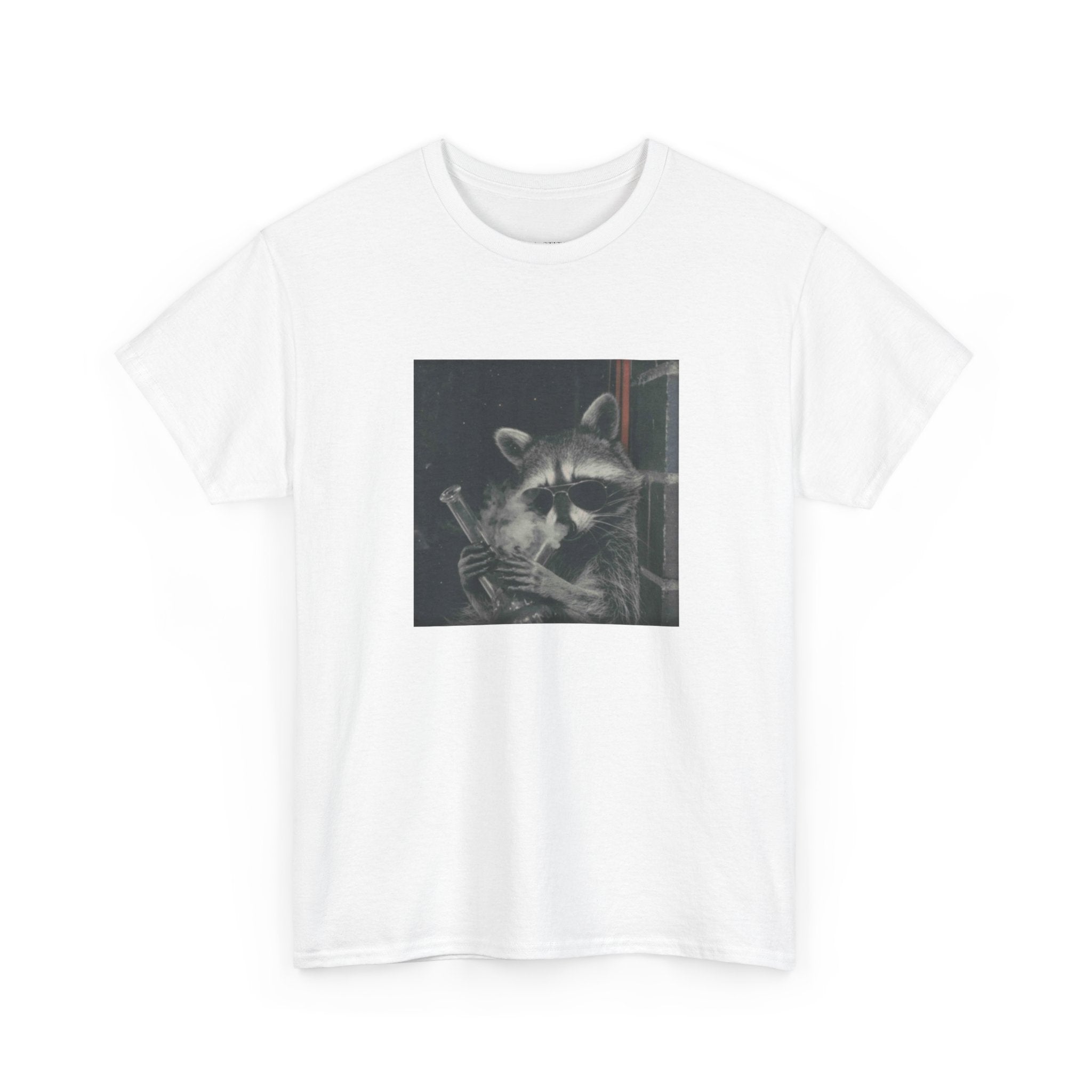 Raccoon Hitting A Bong High Trash Panda Stoner Culture T-Shirt