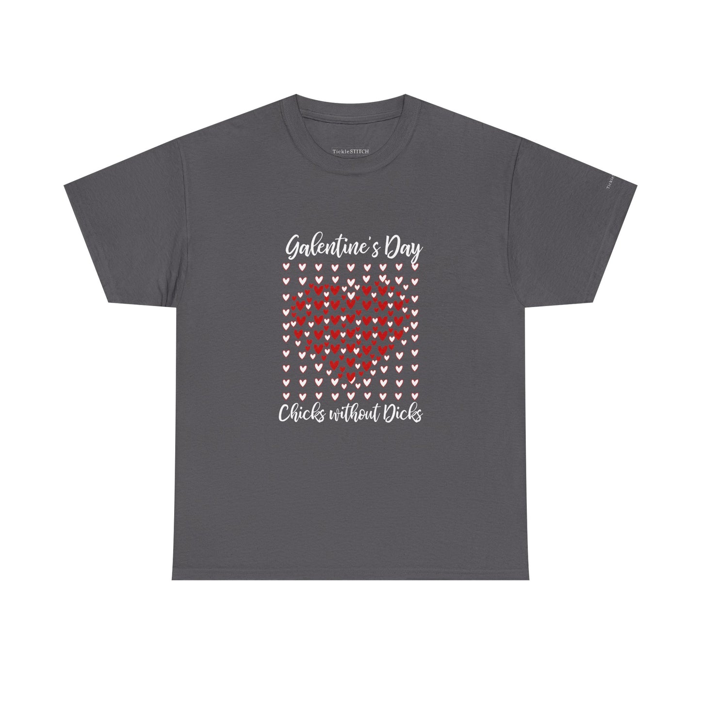 Galentine's Day Ladies Only Heart Mosaic Anti-Valentine Doodle Hearts