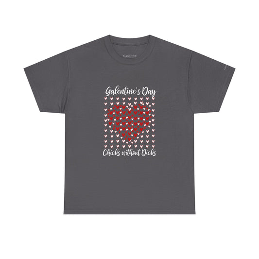 Galentine's Day Ladies Only Heart Mosaic Anti-Valentine Doodle Hearts