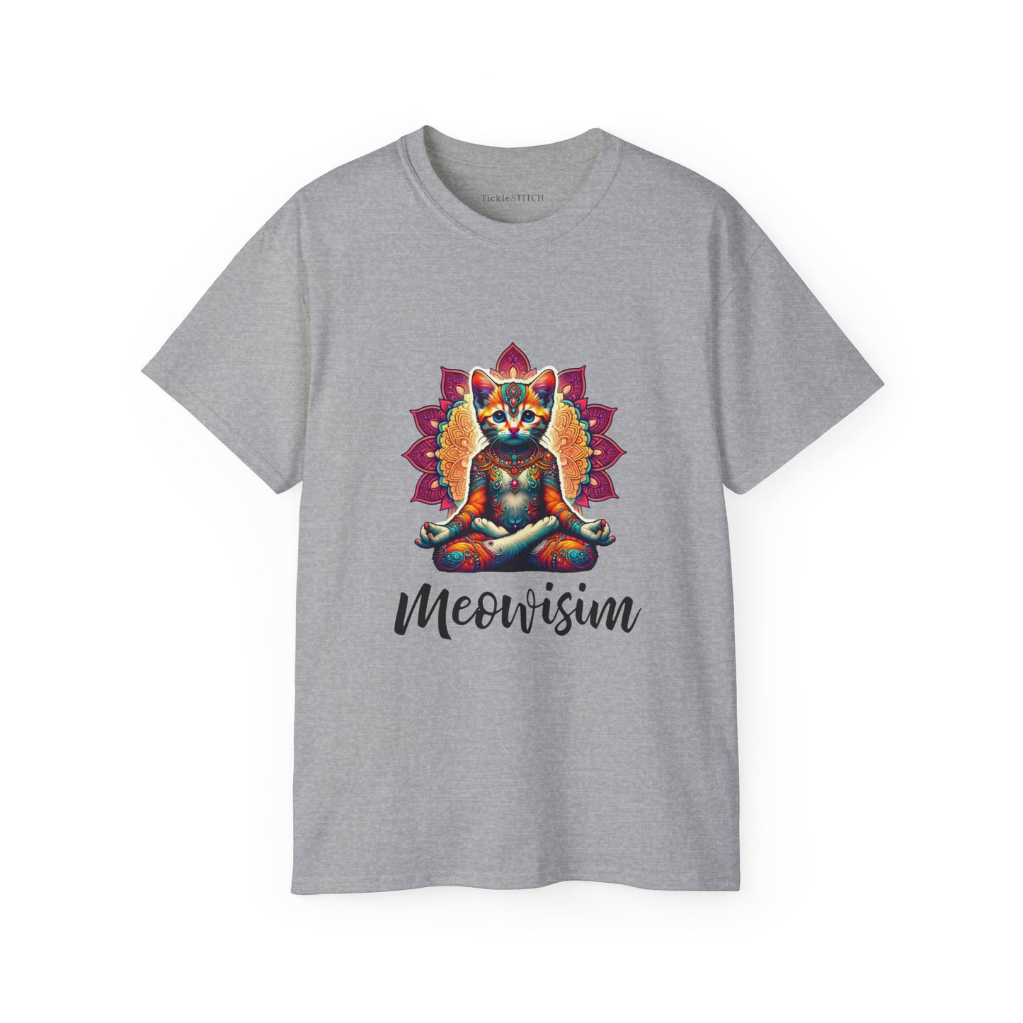 Purr Meowisim Kitty Cat Aura Cotton Unisex Funny T-Shirt