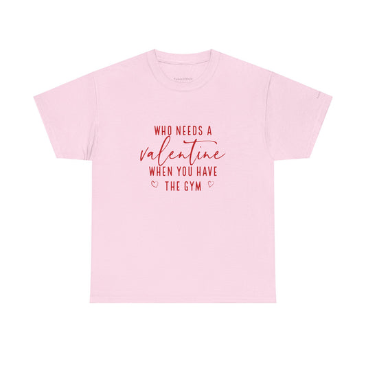 Anti-Valentine Gym Rat Tee. Lifting Weights Single Life Workout Shirt