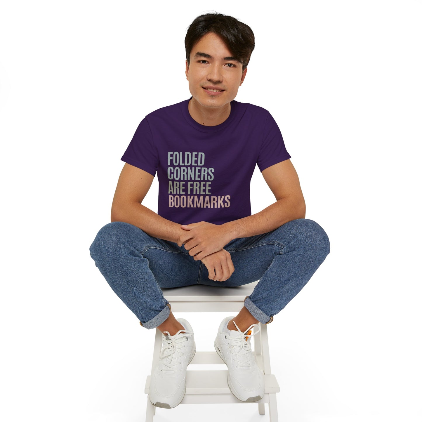 Folded Corners Are Free Bookmarks Cotton Unisex Funny T-Shirt