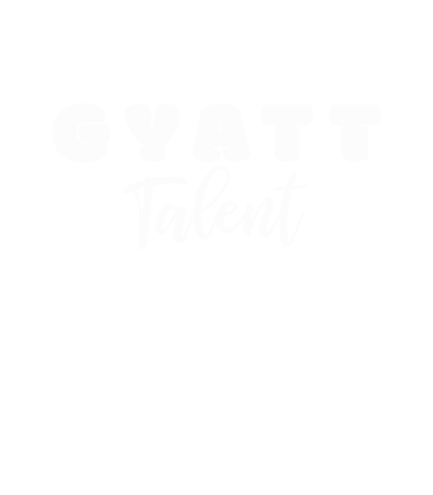 a black and white photo with the words gyatt talent