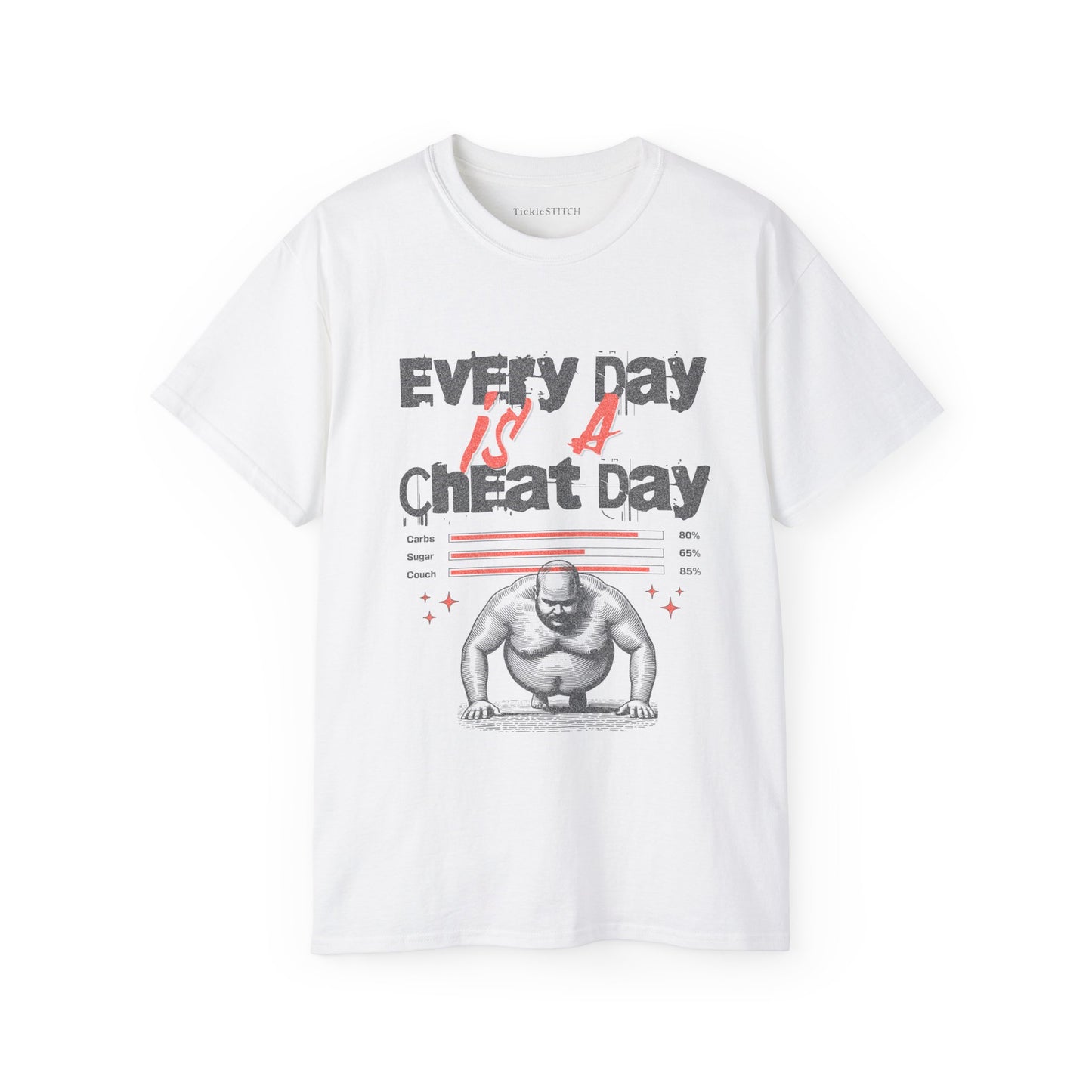 Every Day Is A Cheat Day, Workout Shirts for Men, Gym Rat Muscle Shirt