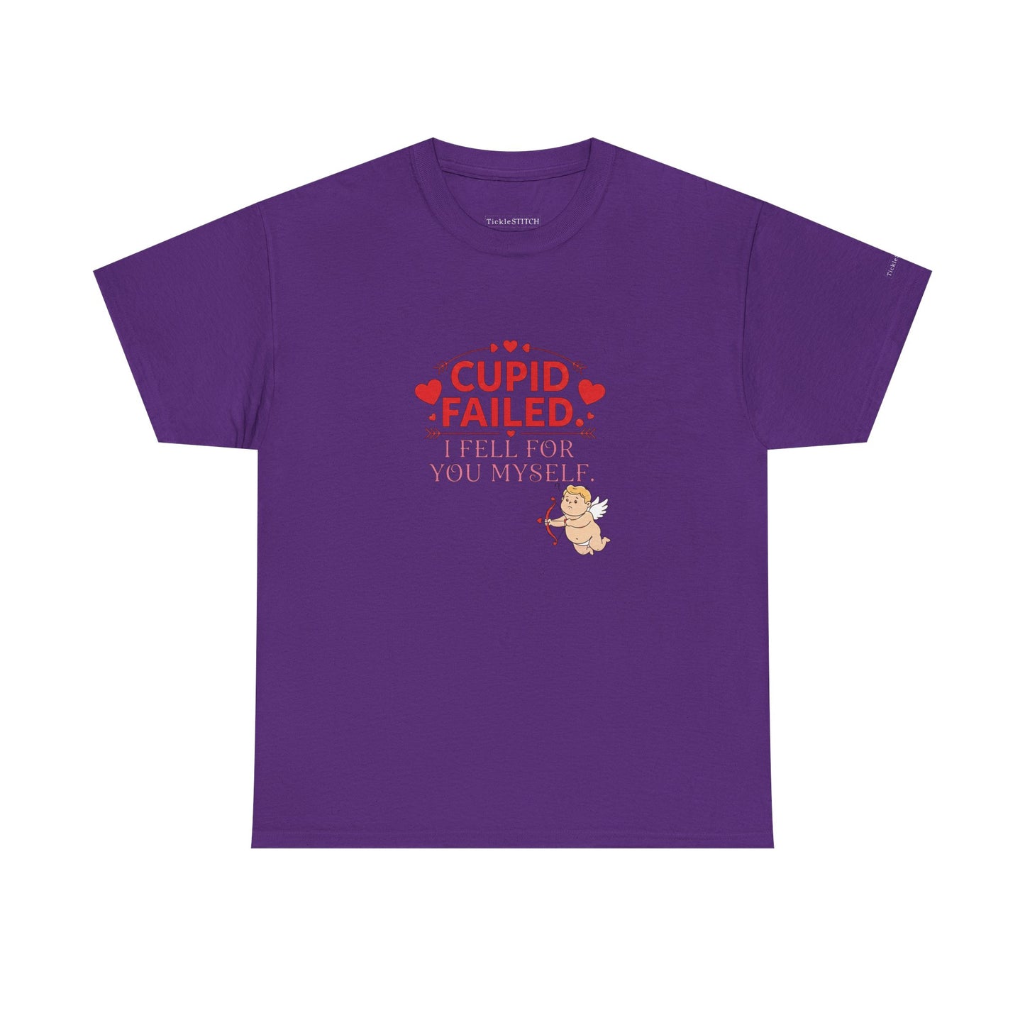 "Cupid Failed" Valentine's Day Funny Tee for Lovers, Smitten Couples G