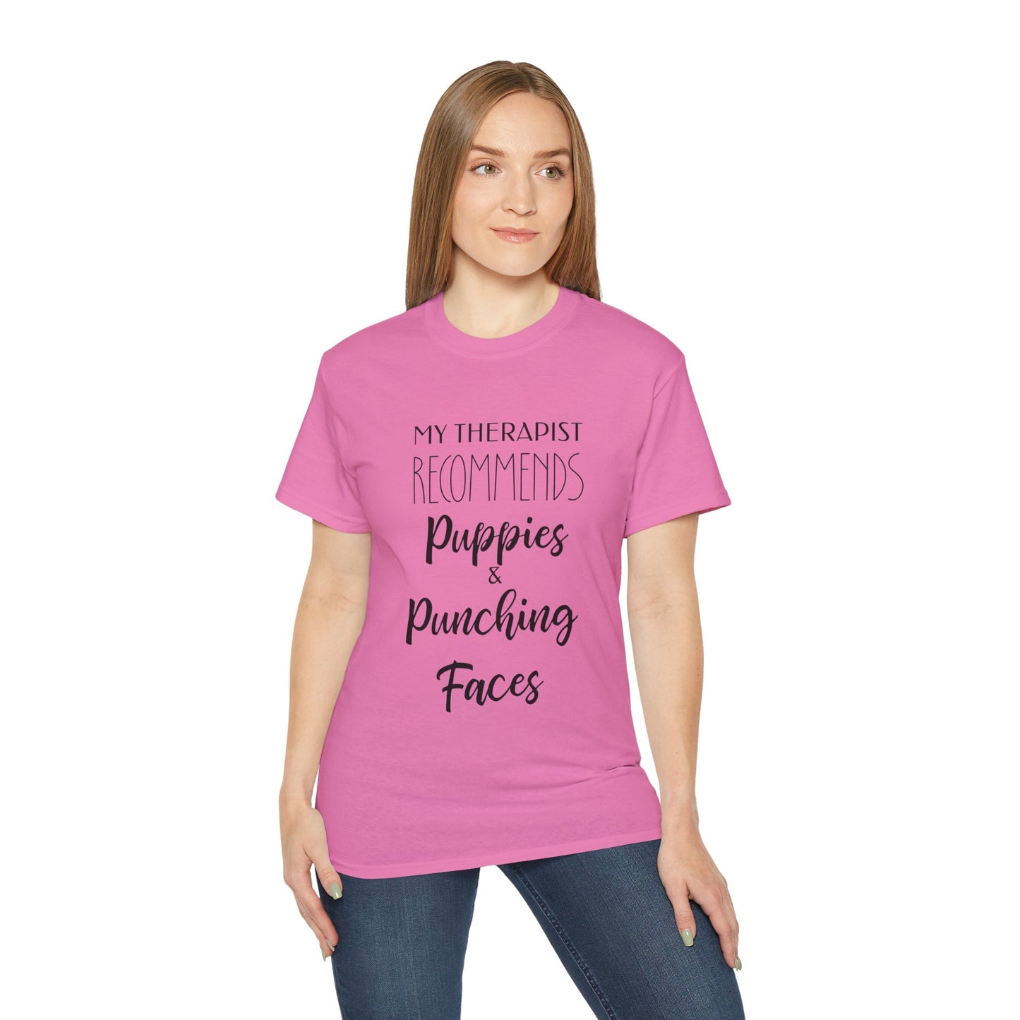 My Therapist Recommends Puppies and Punching Faces, Dog Pride Shirt