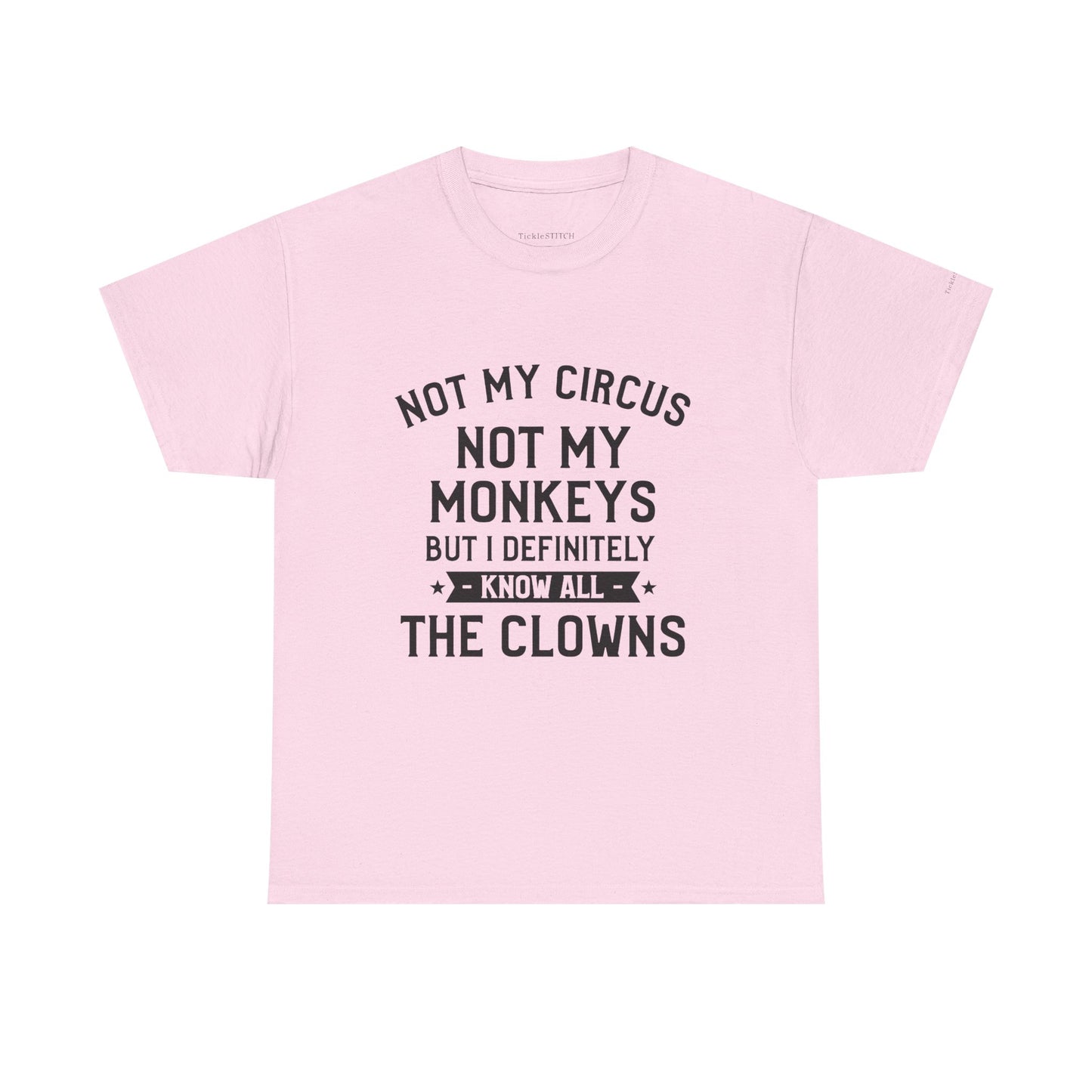 Not My Circus Not My Monkeys Know All The Clowns Funny T-Shirt