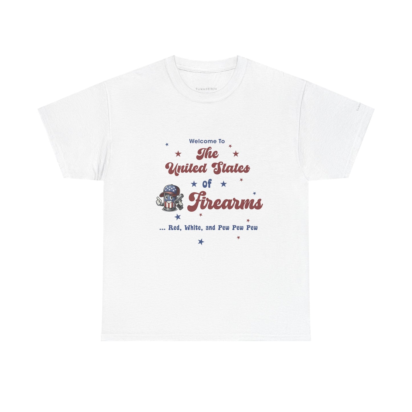 Patriotic USA Firearms 2nd Amendment American Gun Rights T-Shirt