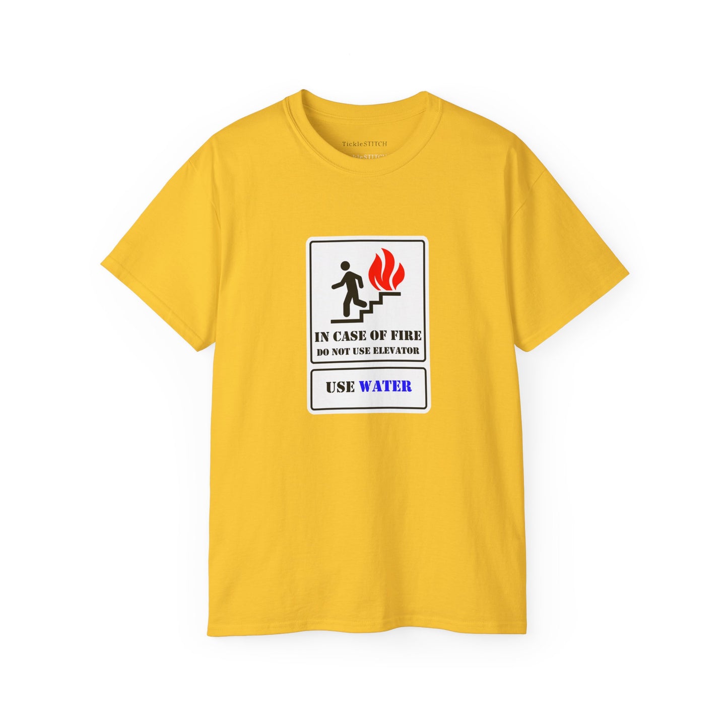 Ironic Fire Safety Elevator Shirt – Funny Firefighter Engineer Gift