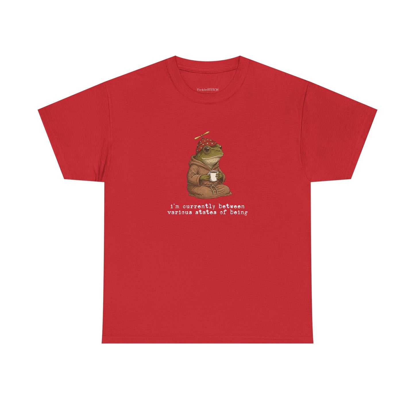 Existential Frog Between States of Being Weirdcore Absurdist Humor Tee