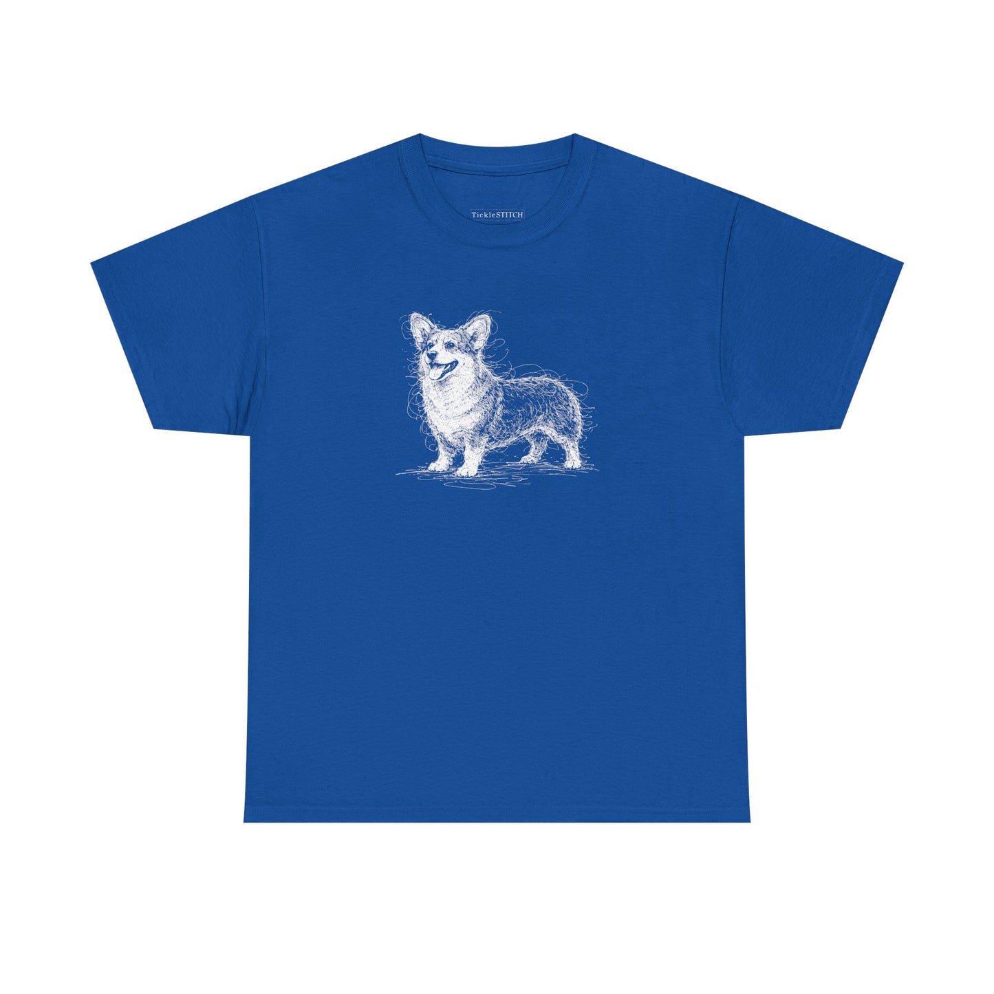 Pembroke Welsh Corgi Sketch Art Tee Loaf Dog Short Legs Gift