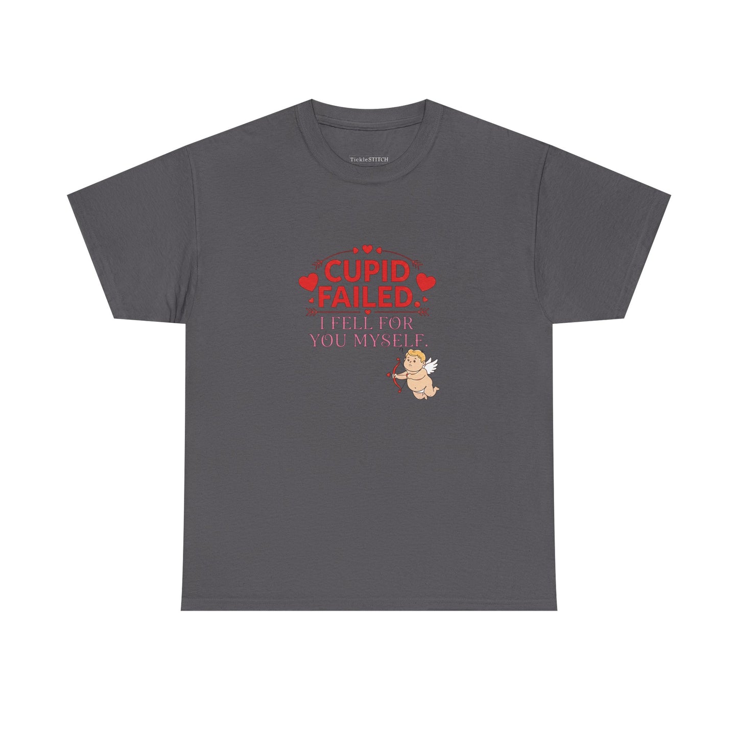 Cupid Failed Valentine's Day Funny T-Shirt for Boyfriend Girlfriend