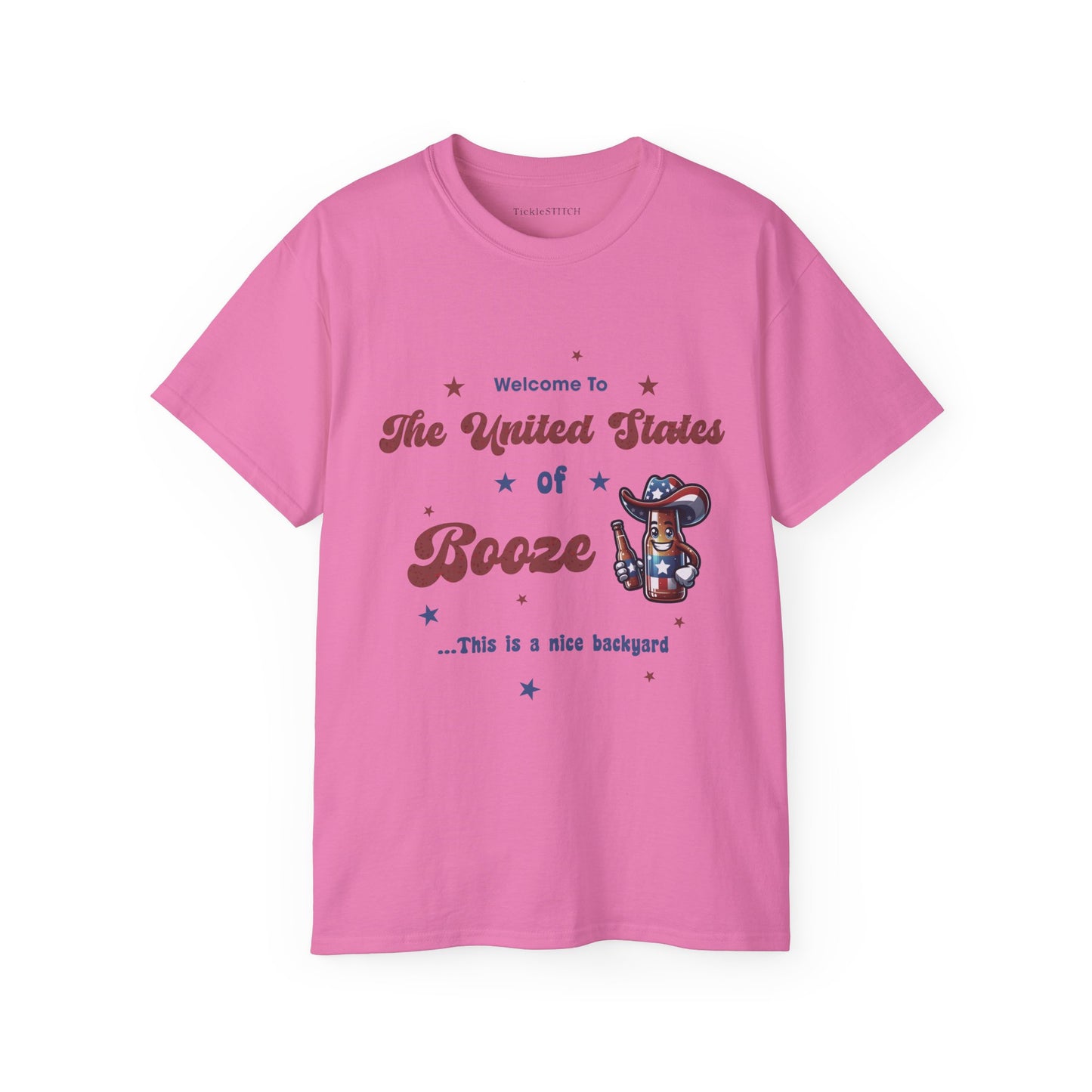 United States of Booze T-Shirt – American Patriotic Drinking Apparel