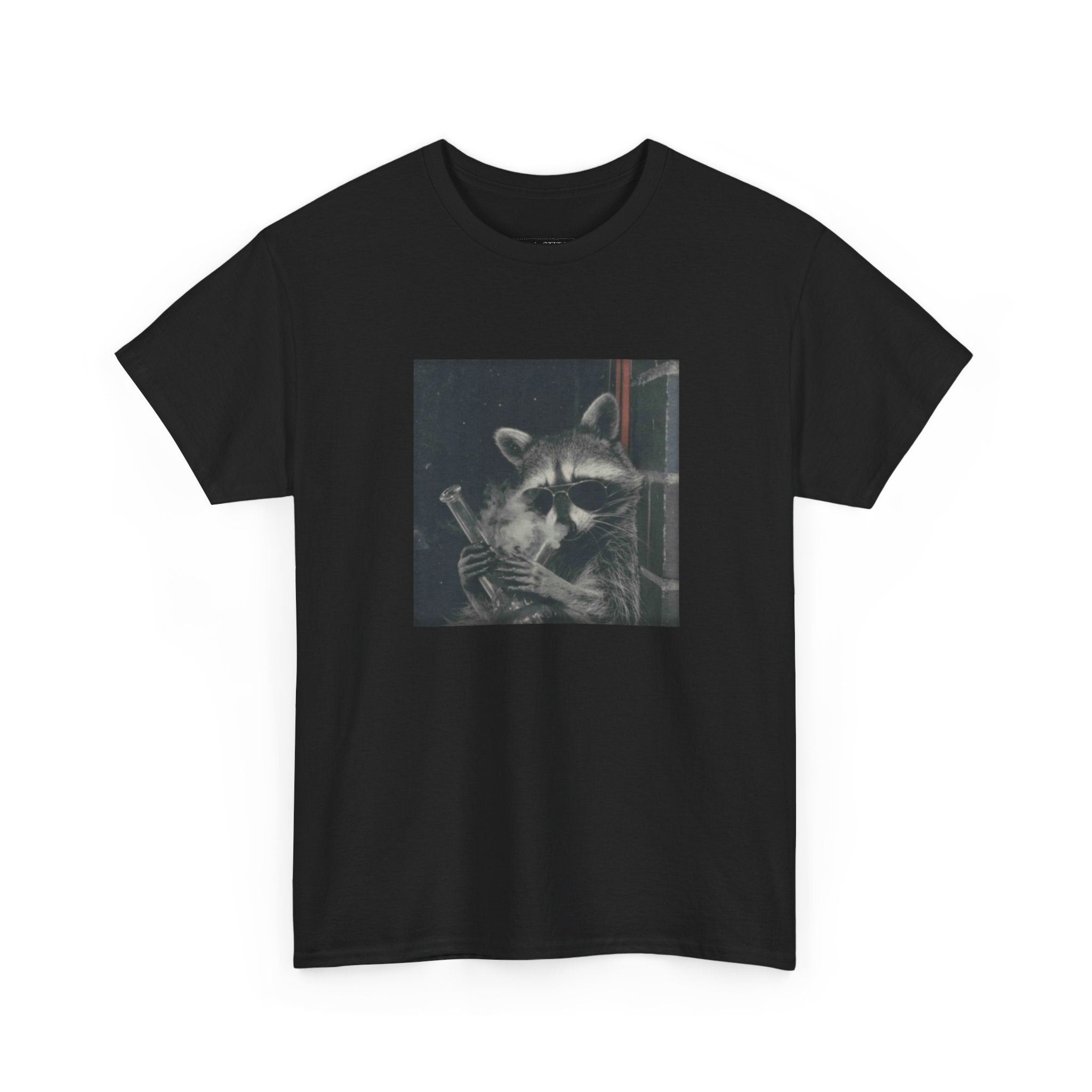 Raccoon Hitting A Bong High Trash Panda Stoner Culture T-Shirt