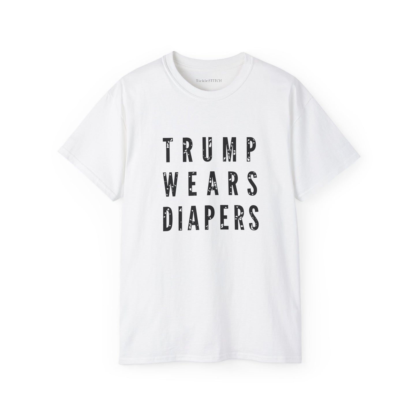 Donald Trump Diapers Satire Tee – Hilarious Anti-Trump Humor Shirt