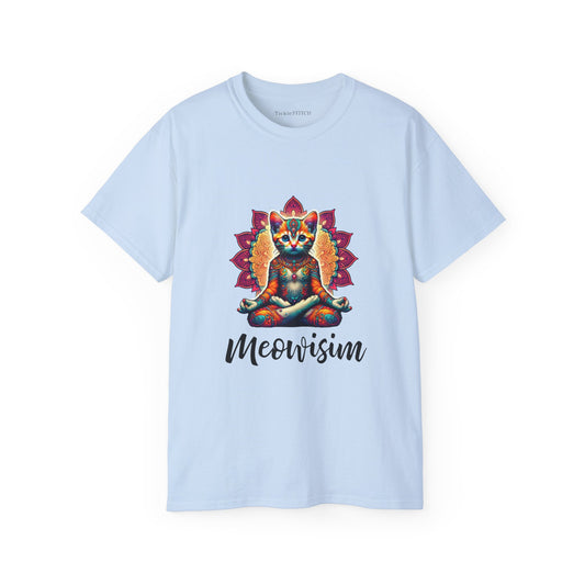 Purr Meowisim Kitty Cat Aura Cotton Unisex Funny T-Shirt