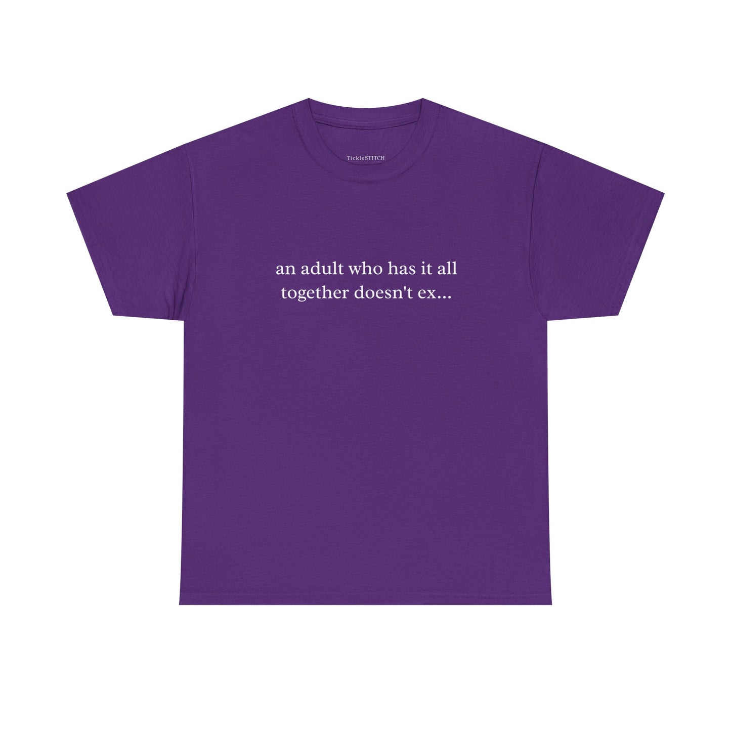 Sarcastic Adulting Reality Check T-Shirt for Disorganized Life
