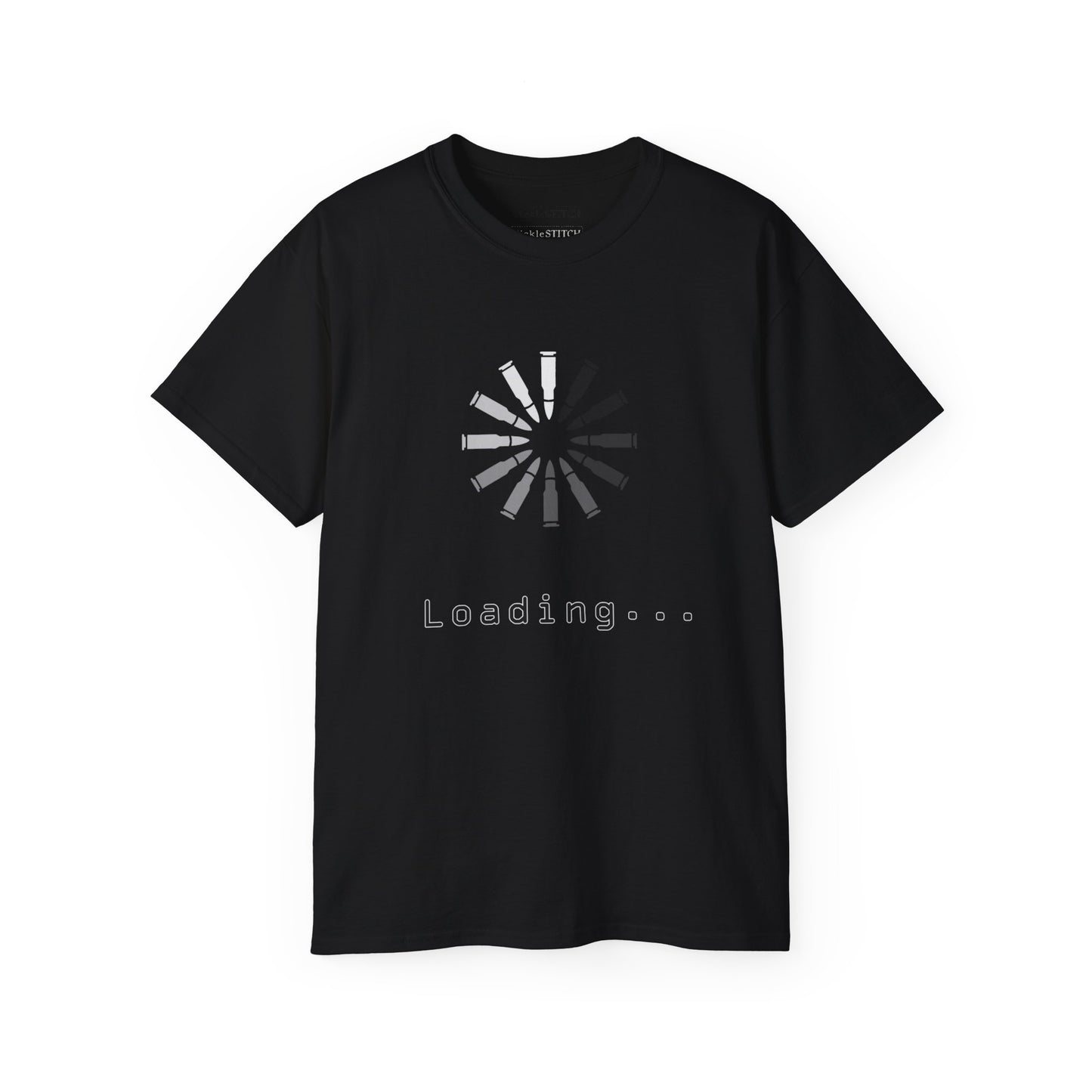 Loading Bullets Computer Loading Icon Screen Unisex Cotton Funny T-shirt