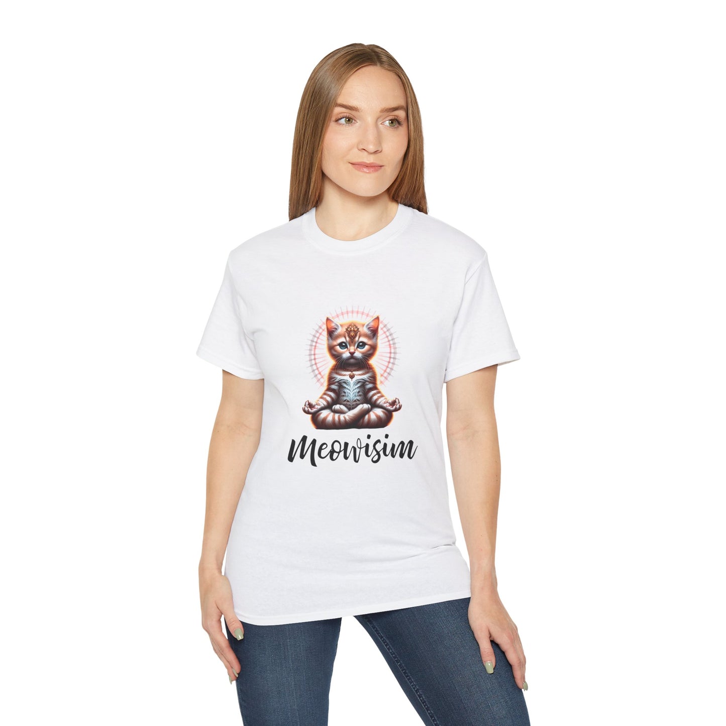 Purr Meowisim Kitty Cat Cotton Unisex Funny T-Shirt