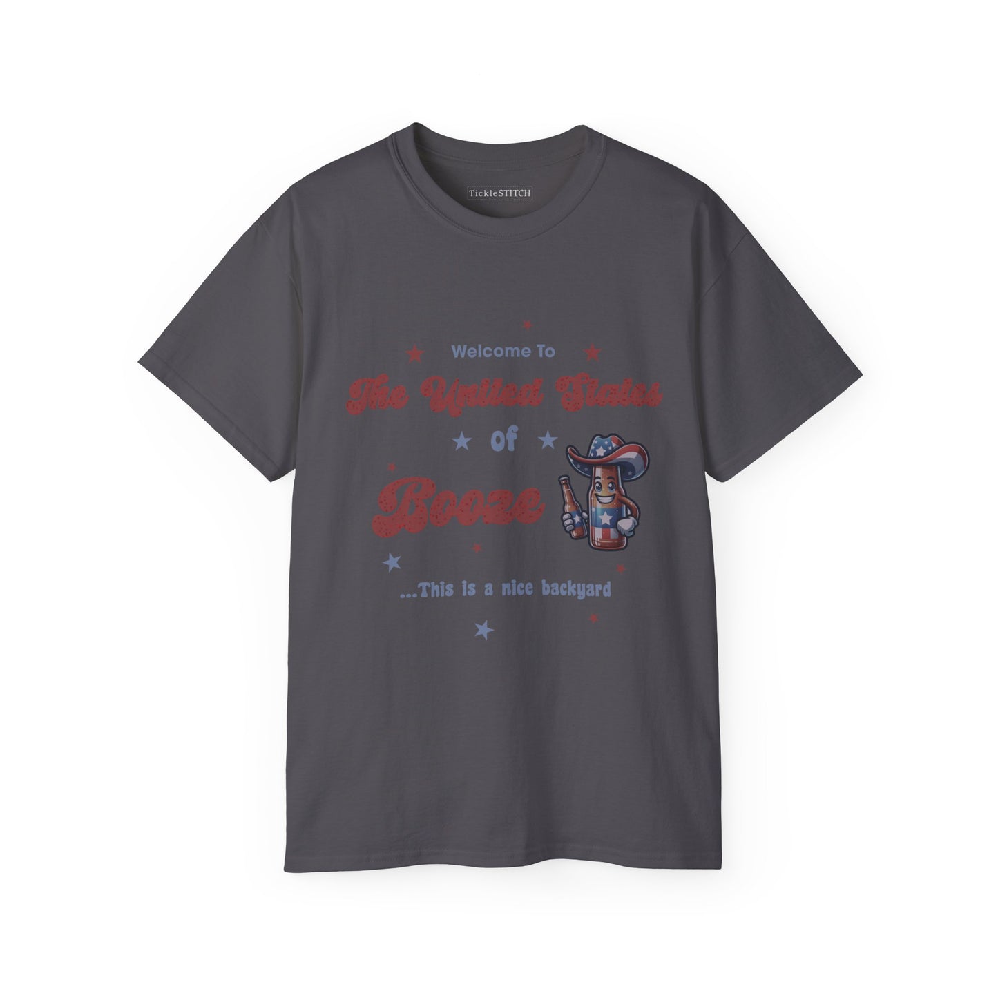 United States of Booze T-Shirt – American Patriotic Drinking Apparel