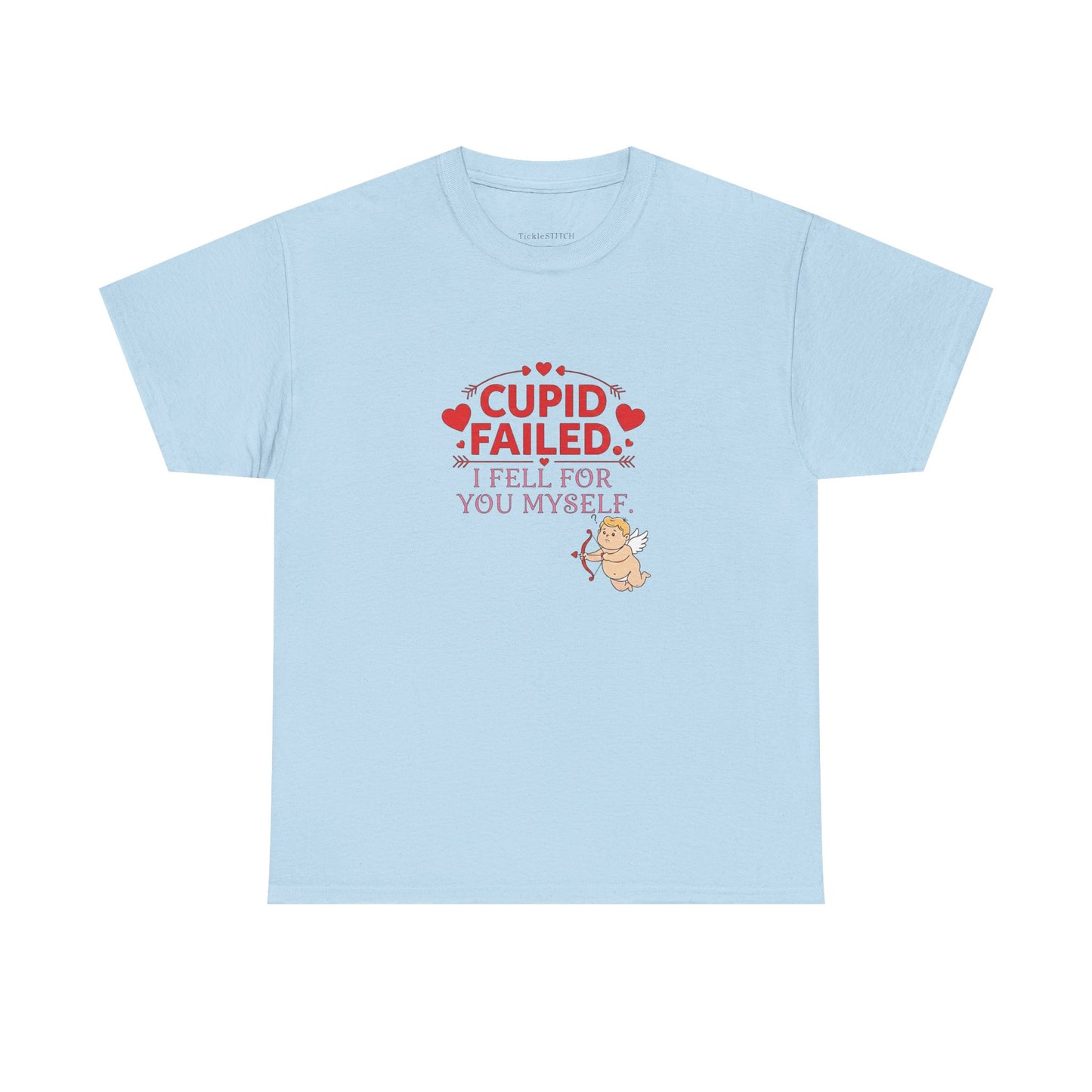 Cupid Failed Valentine's Day Funny T-Shirt for Boyfriend Girlfriend