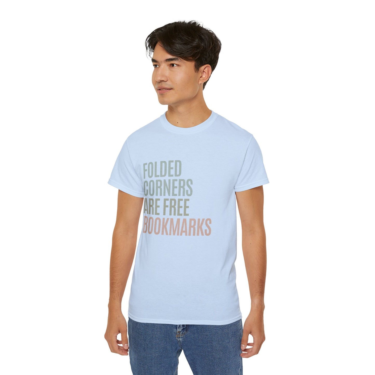 Folded Corners Are Free Bookmarks Cotton Unisex Funny T-Shirt