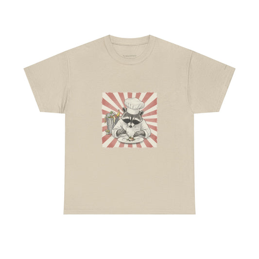 Master Chef Raccoon Art. Trash Panda Gourmet. Vintage Sunburst T-Shirt