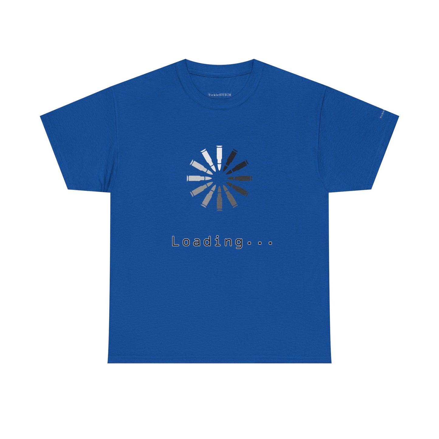 Loading Bullets Icon Tee - Gun Enthusiast Ammo Humor Tech Gaming Shirt