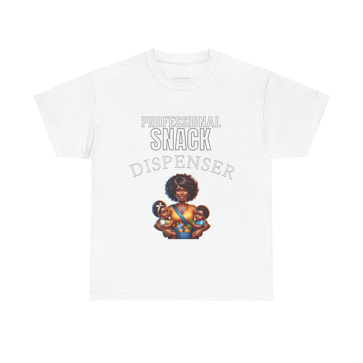 Black Mom Humor Professional Snack Dispenser Funny Mama T-Shirt Gift