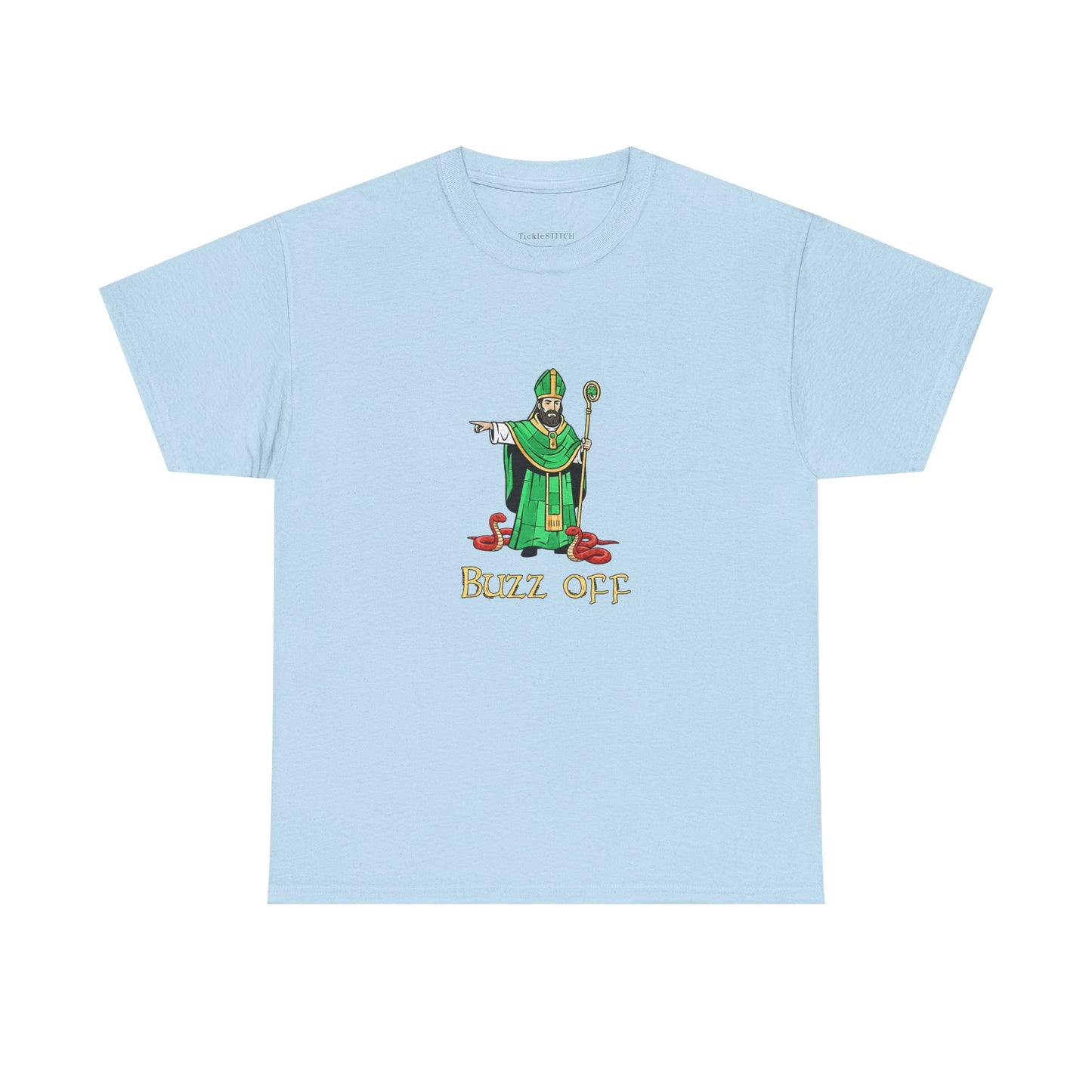 St. Patrick Snake Banisher Hand-Drawn Sketch St. Patrick's Day T-Shirt