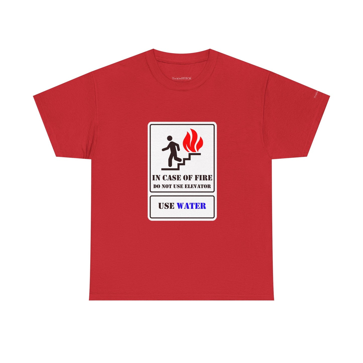 Fire Safety Humor Tee. Elevator Joke. Firefighter Gift Shirt.