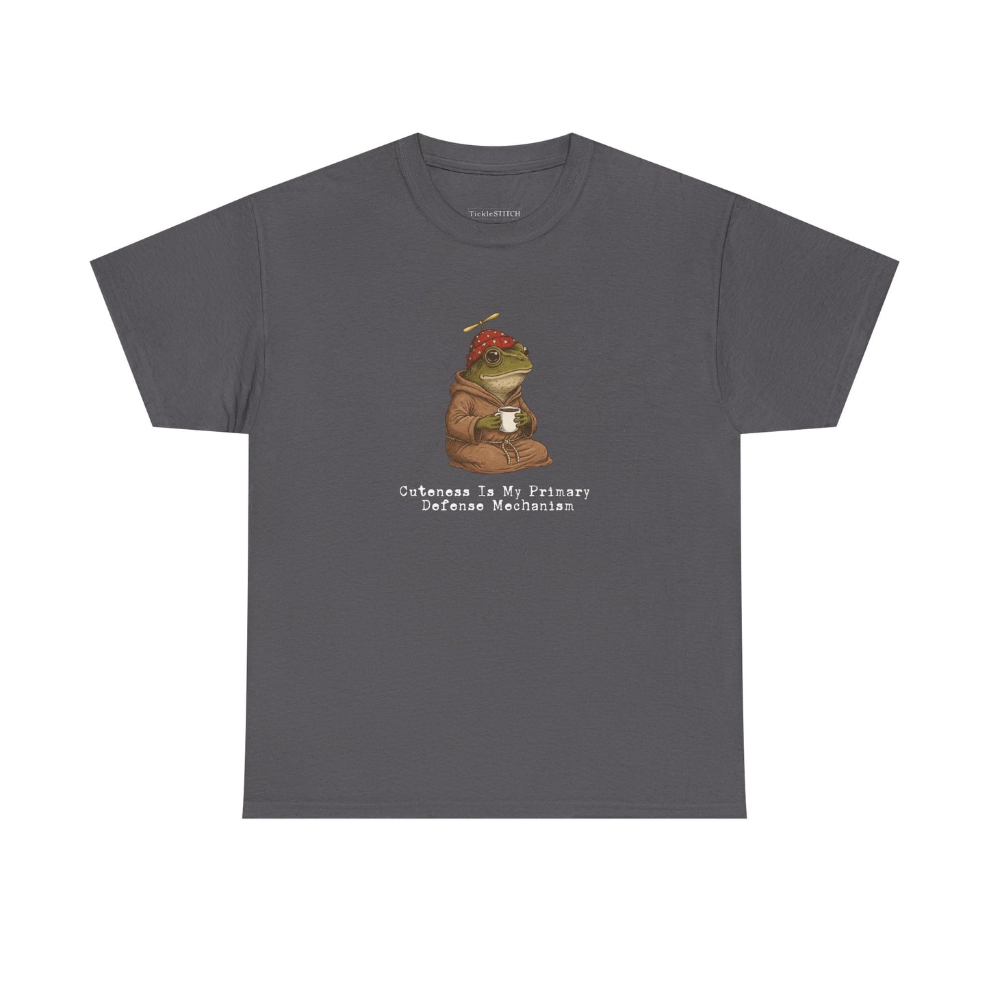 Weaponized Cuteness Frog Tee: Sarcastic Defense Mechanism Humor