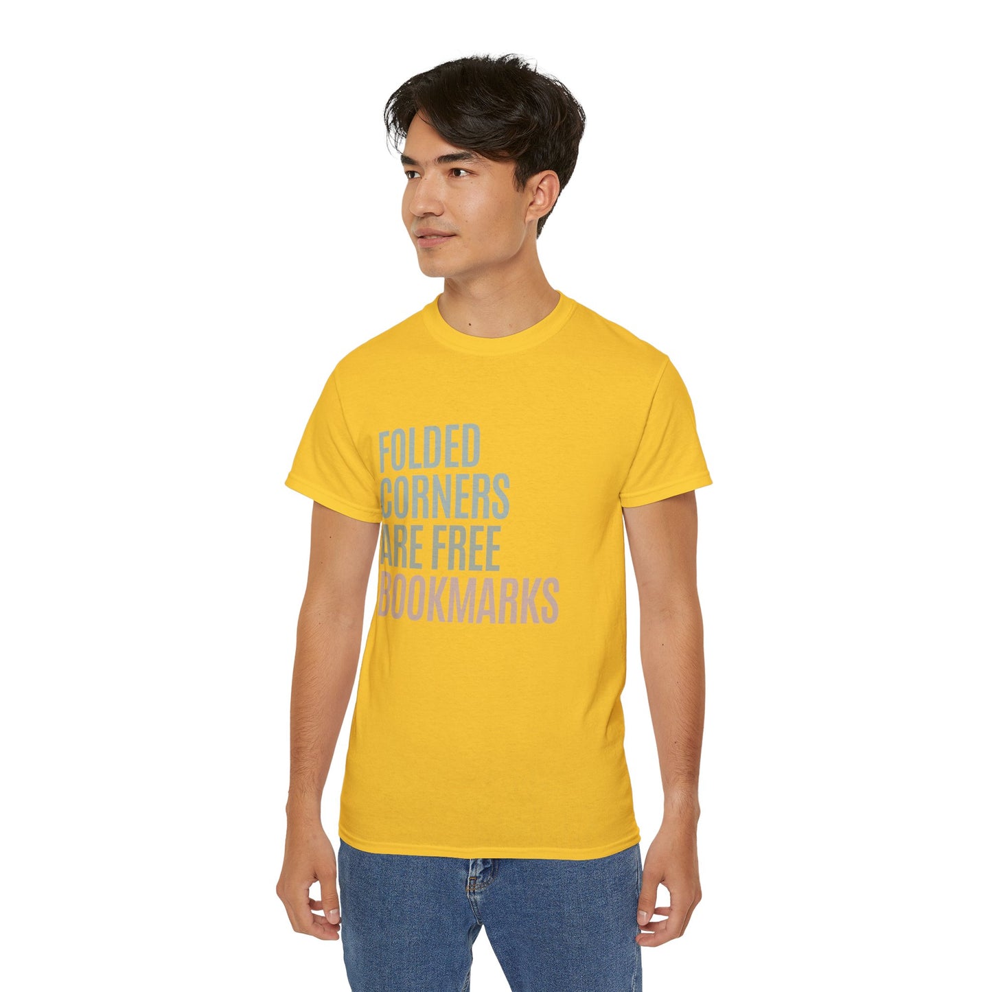 Folded Corners Are Free Bookmarks Cotton Unisex Funny T-Shirt