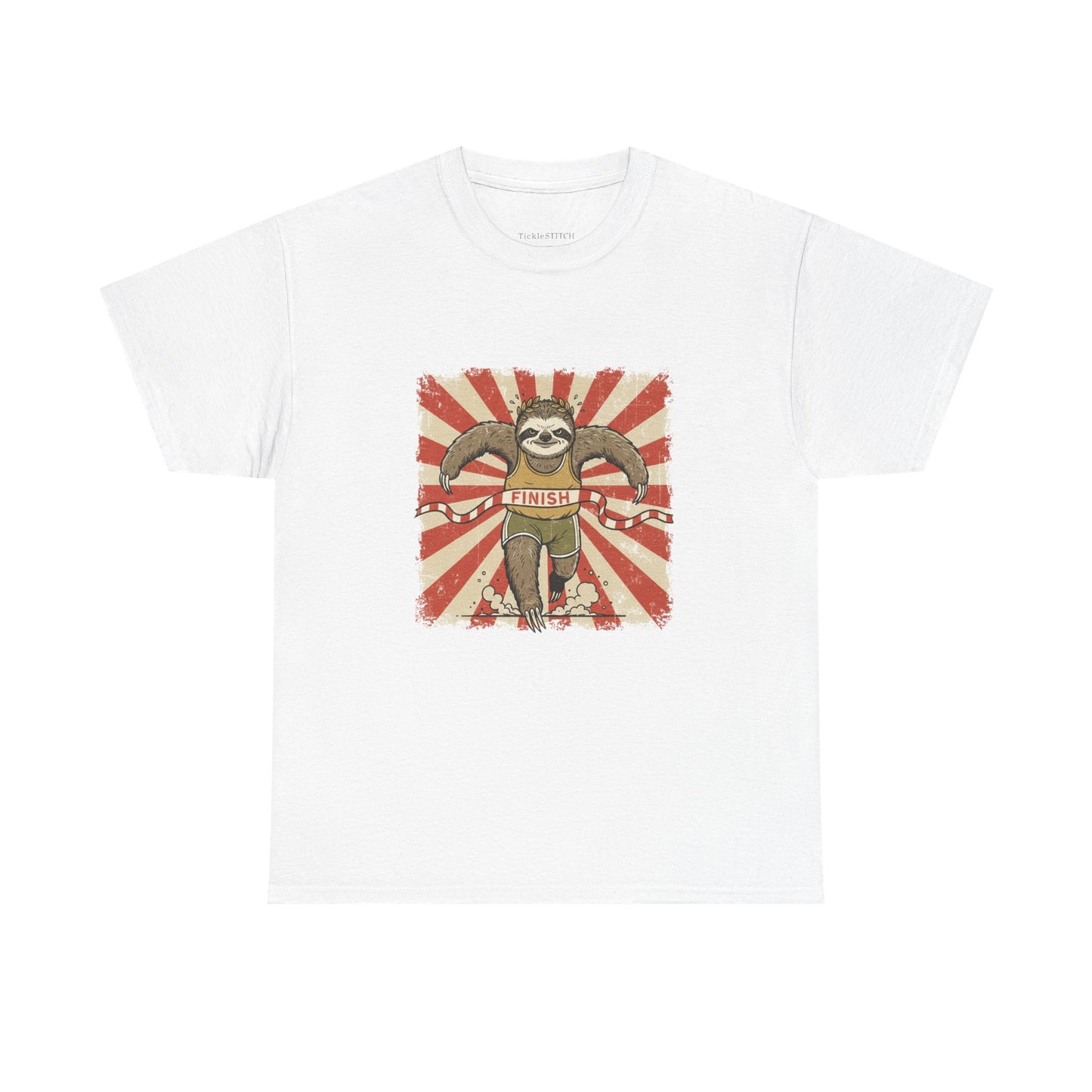 Sloth Wins The Race Funny Sprinter Track & Field Athlete Humor T-Shirt