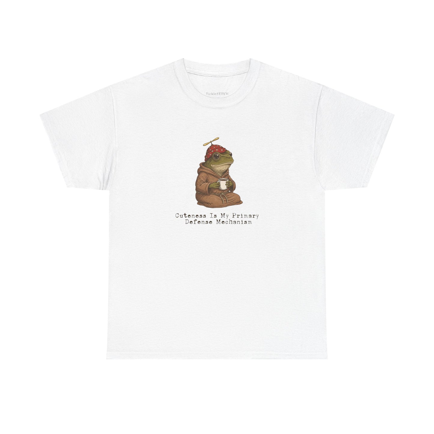 Weaponized Cuteness Frog Tee: Sarcastic Defense Mechanism Humor