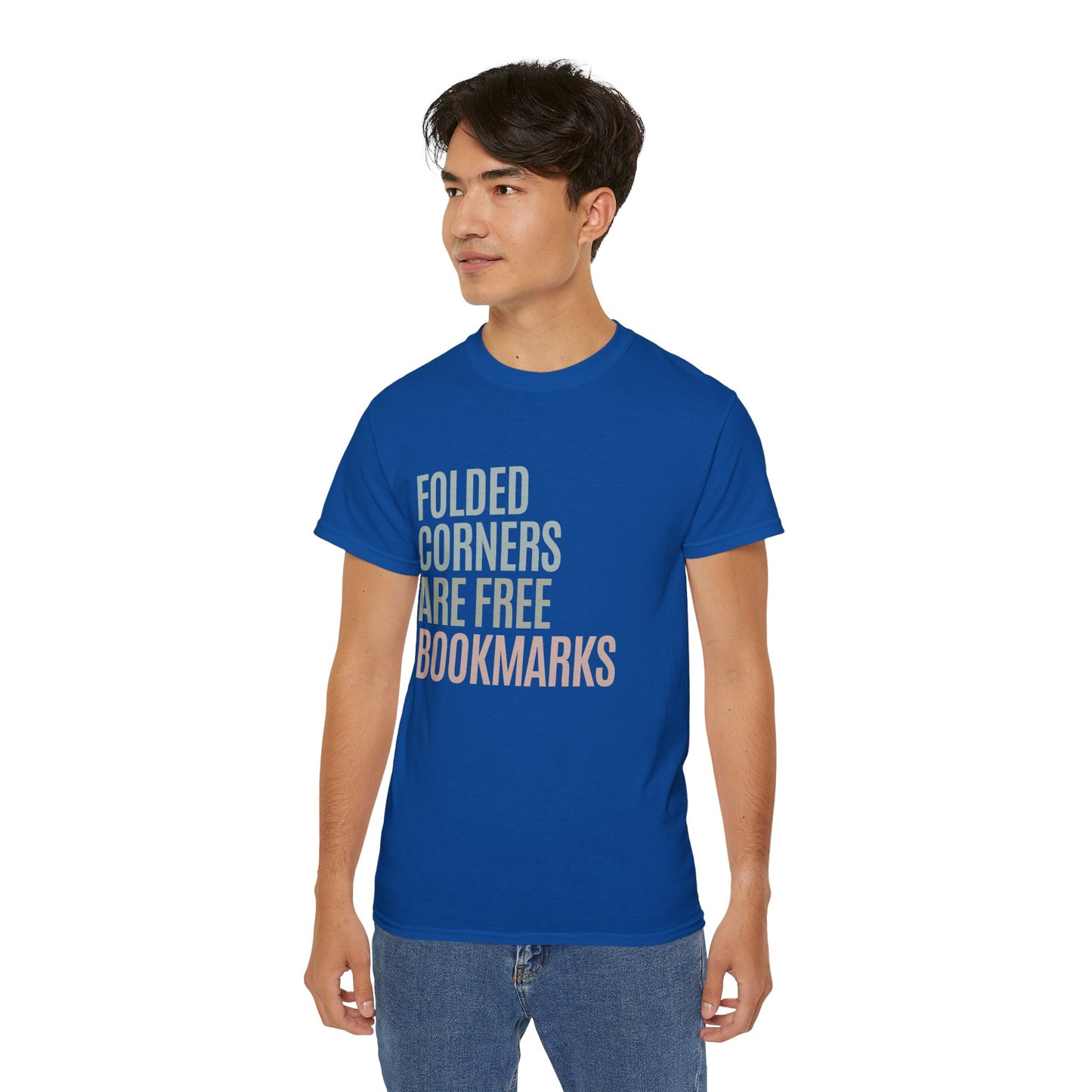 Folded Corners Are Free Bookmarks Cotton Unisex Funny T-Shirt