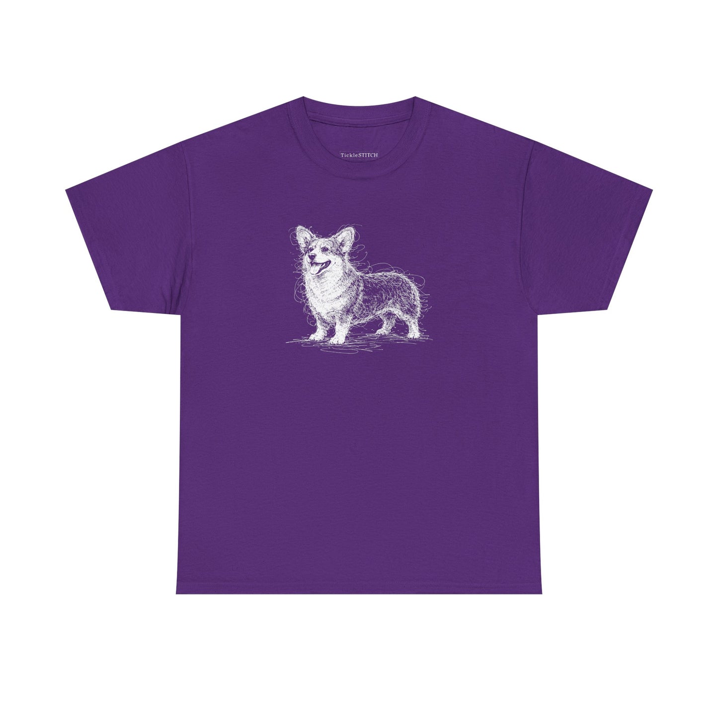 Pembroke Welsh Corgi Sketch Art Tee Loaf Dog Short Legs Gift