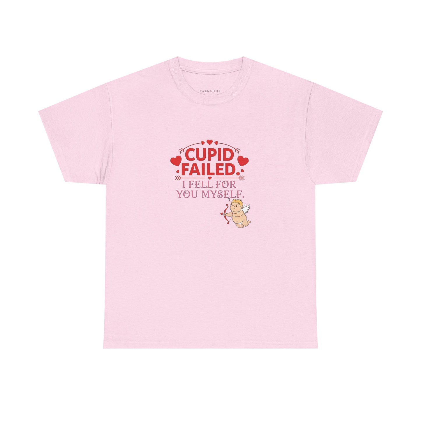 Cupid Failed Valentine's Day Funny T-Shirt for Boyfriend Girlfriend