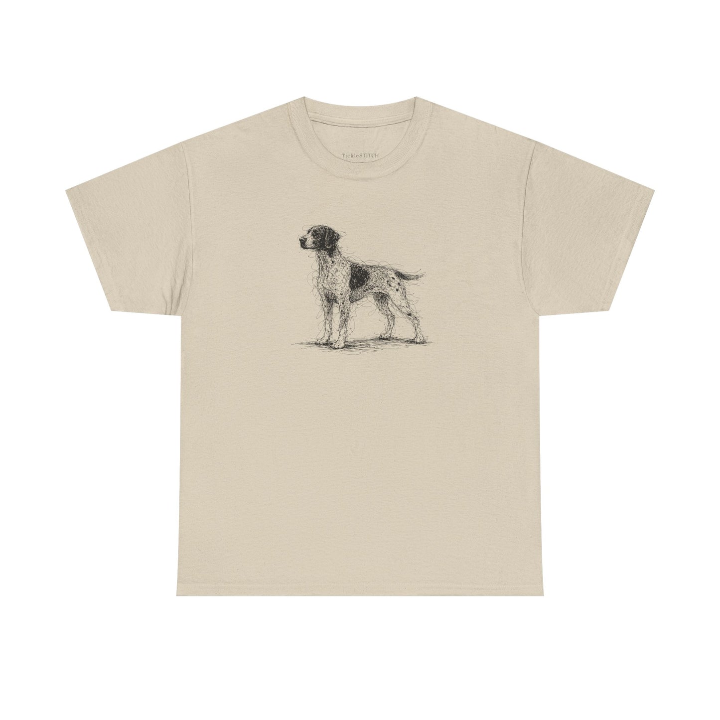 German Shorthaired Pointer Sketch Art Tee - GSP Lover Hunting Dog Gift