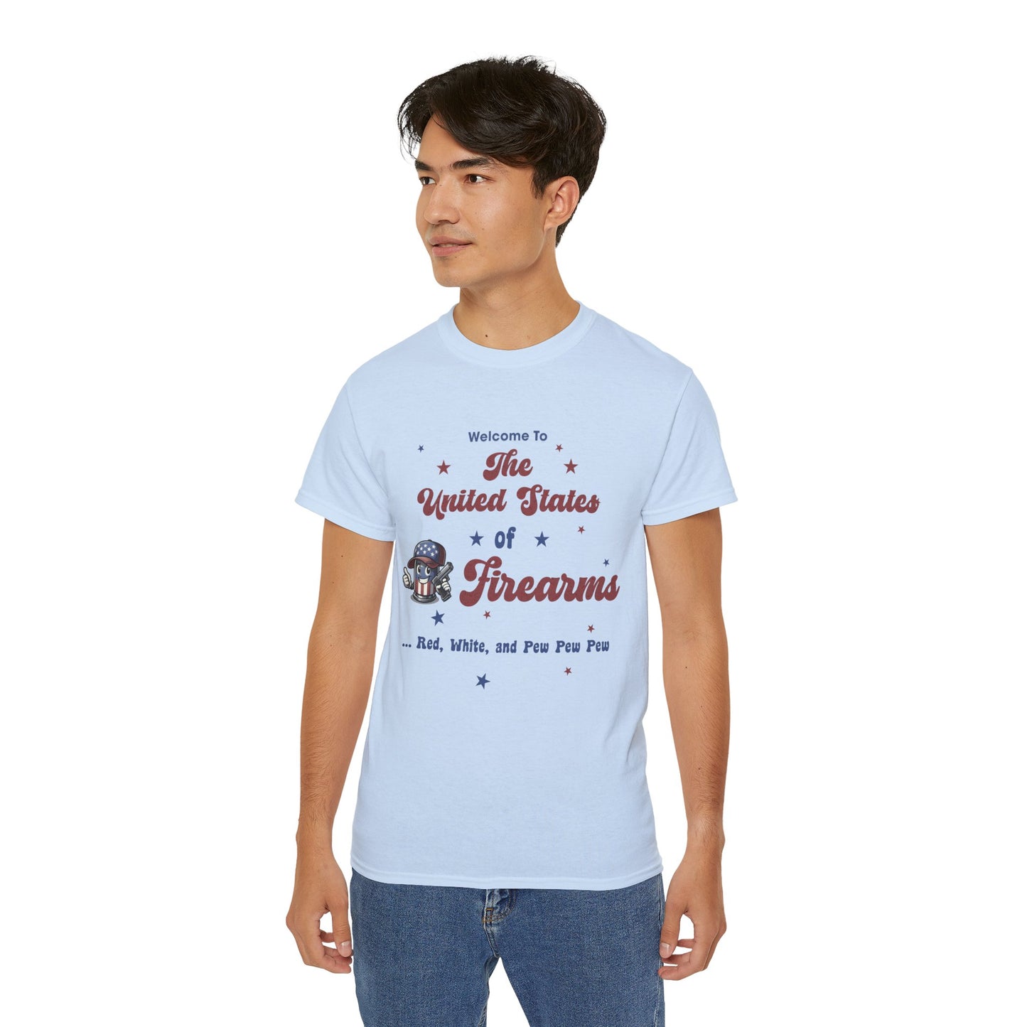 United States of Firearms Cotton Unisex Funny T-Shirt