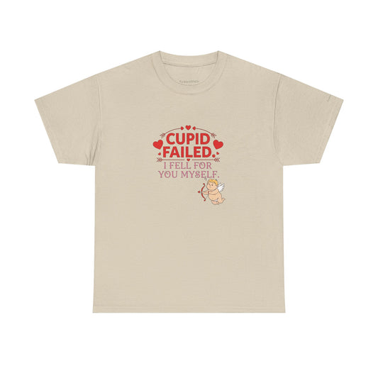 "Cupid Failed" Valentine's Day Funny Tee for Lovers, Smitten Couples G