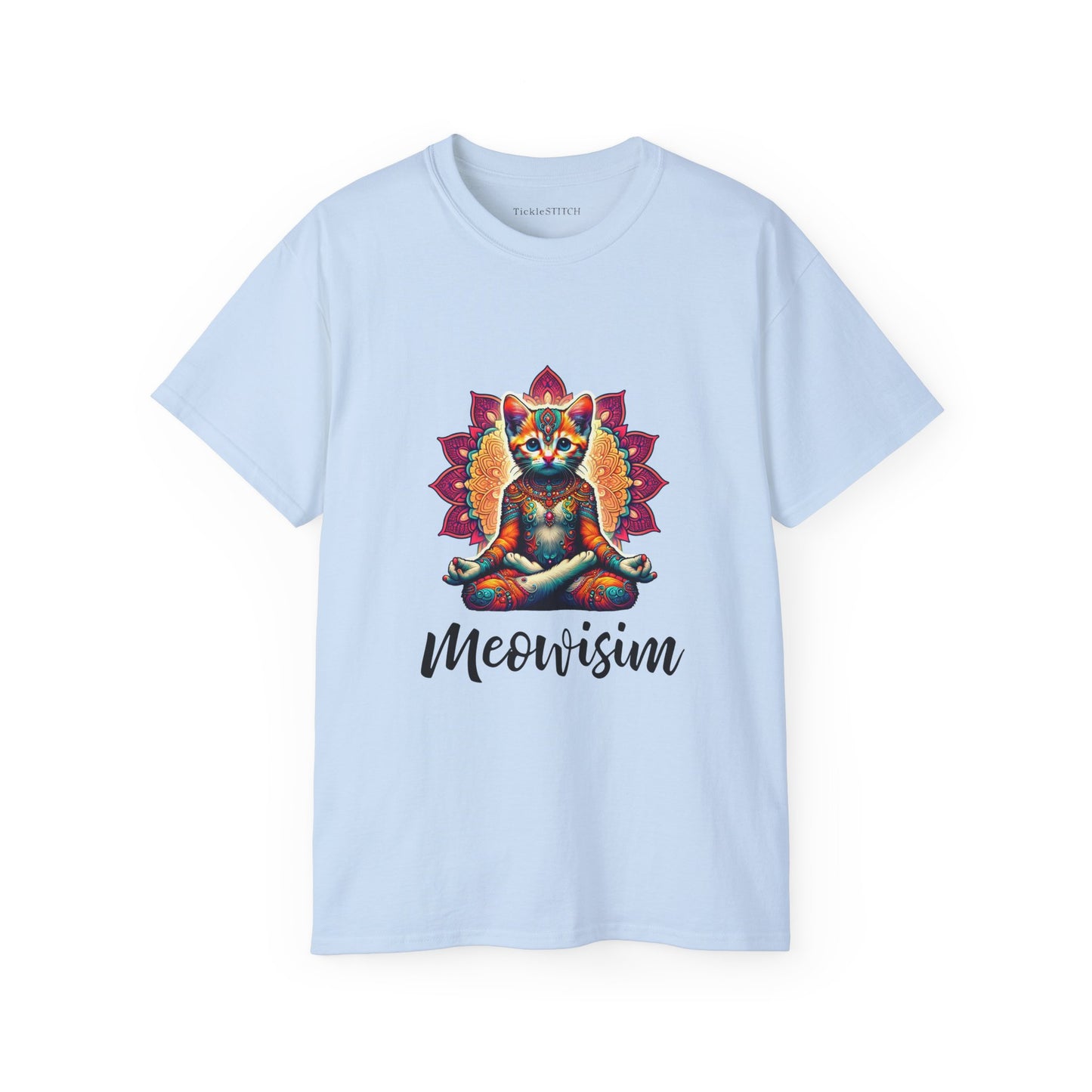 Purr Meowisim Kitty Cat Aura Tee – Mystical Feline Spiritual Humor