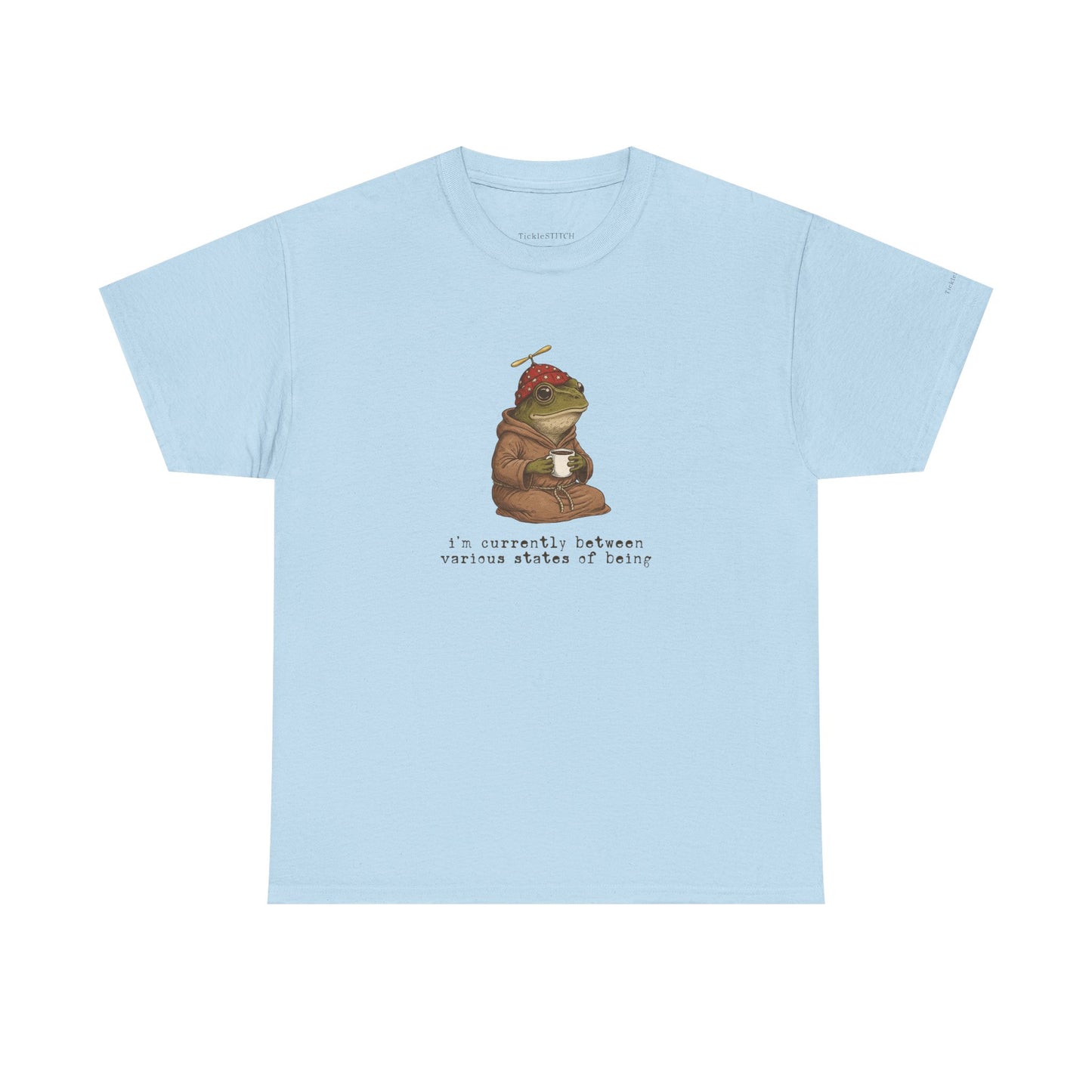 Existential Frog Between States of Being Weirdcore Absurdist Humor Tee