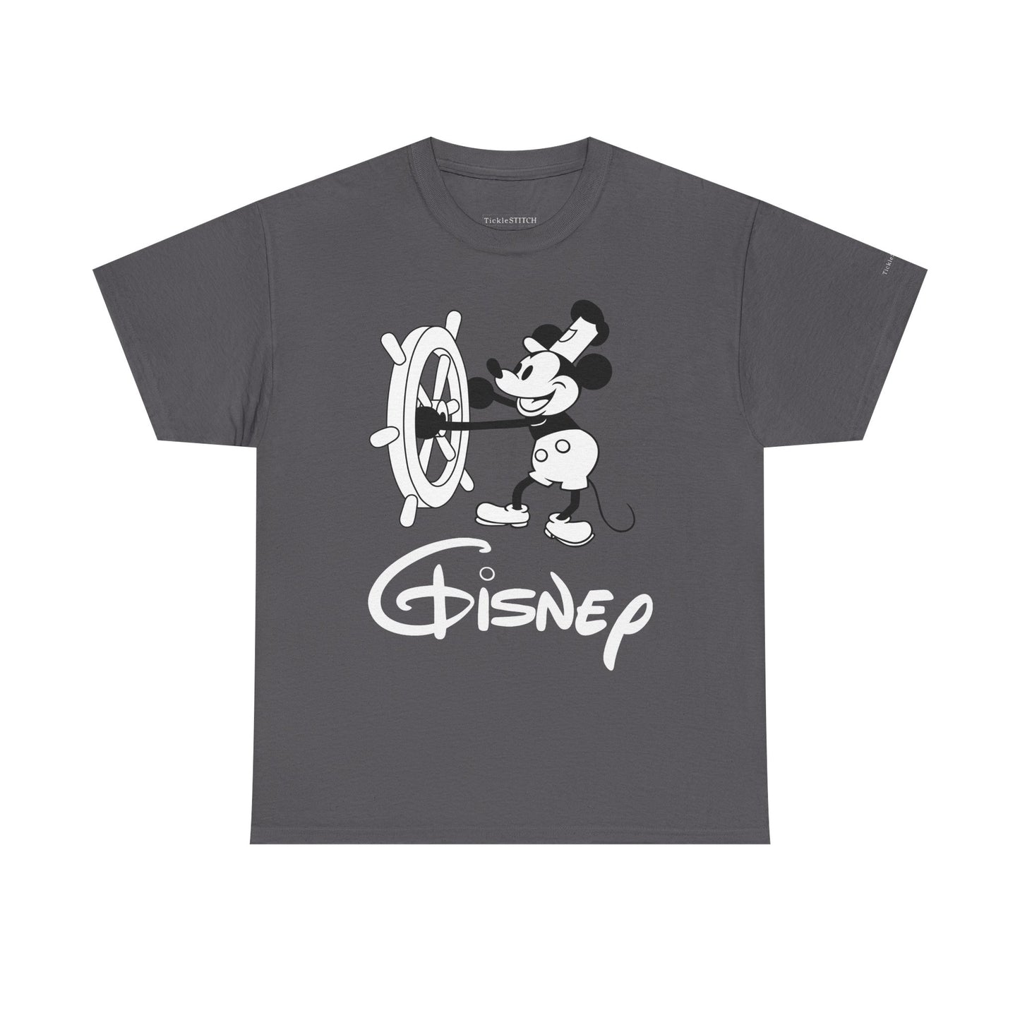 Gisnep Gisney Disnep Parody Tee. Dyslexic Theme Park Logo Humor Shirt.