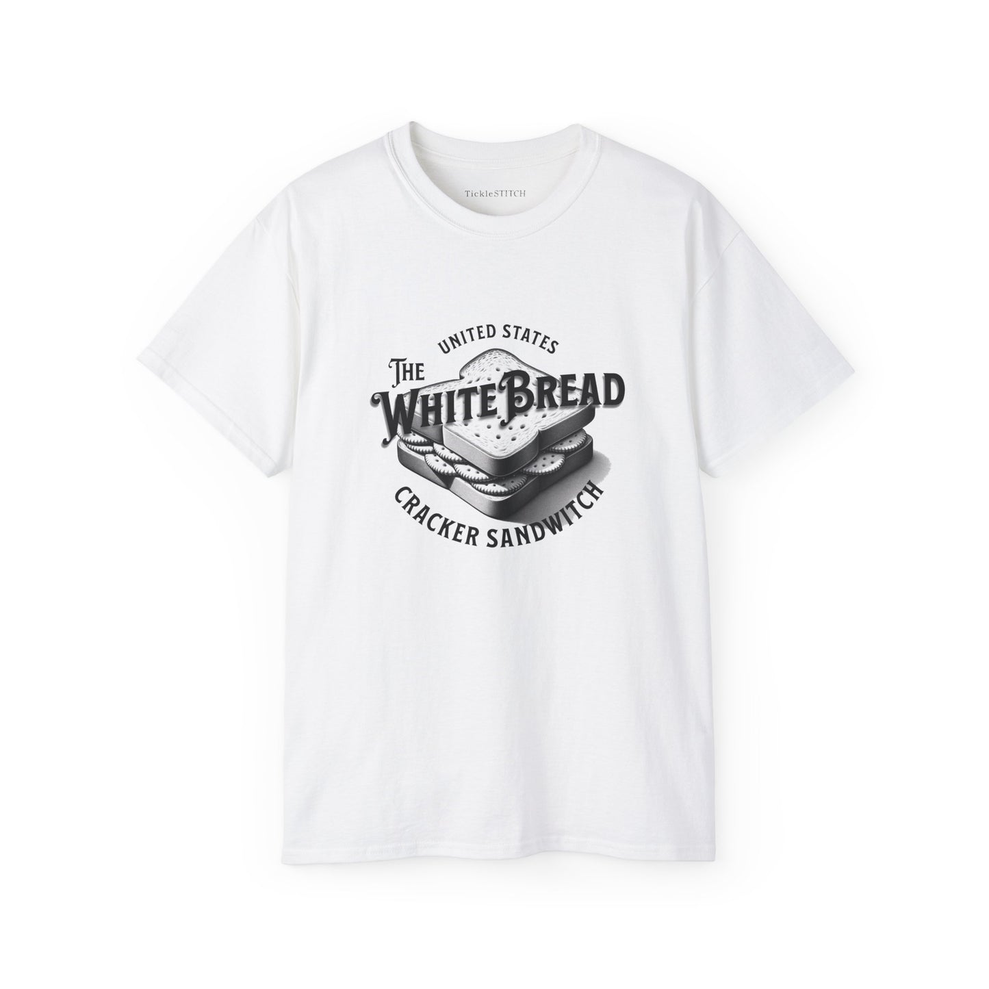 White Bread Cracker Sandwich: Self-Deprecating Satire Tee
