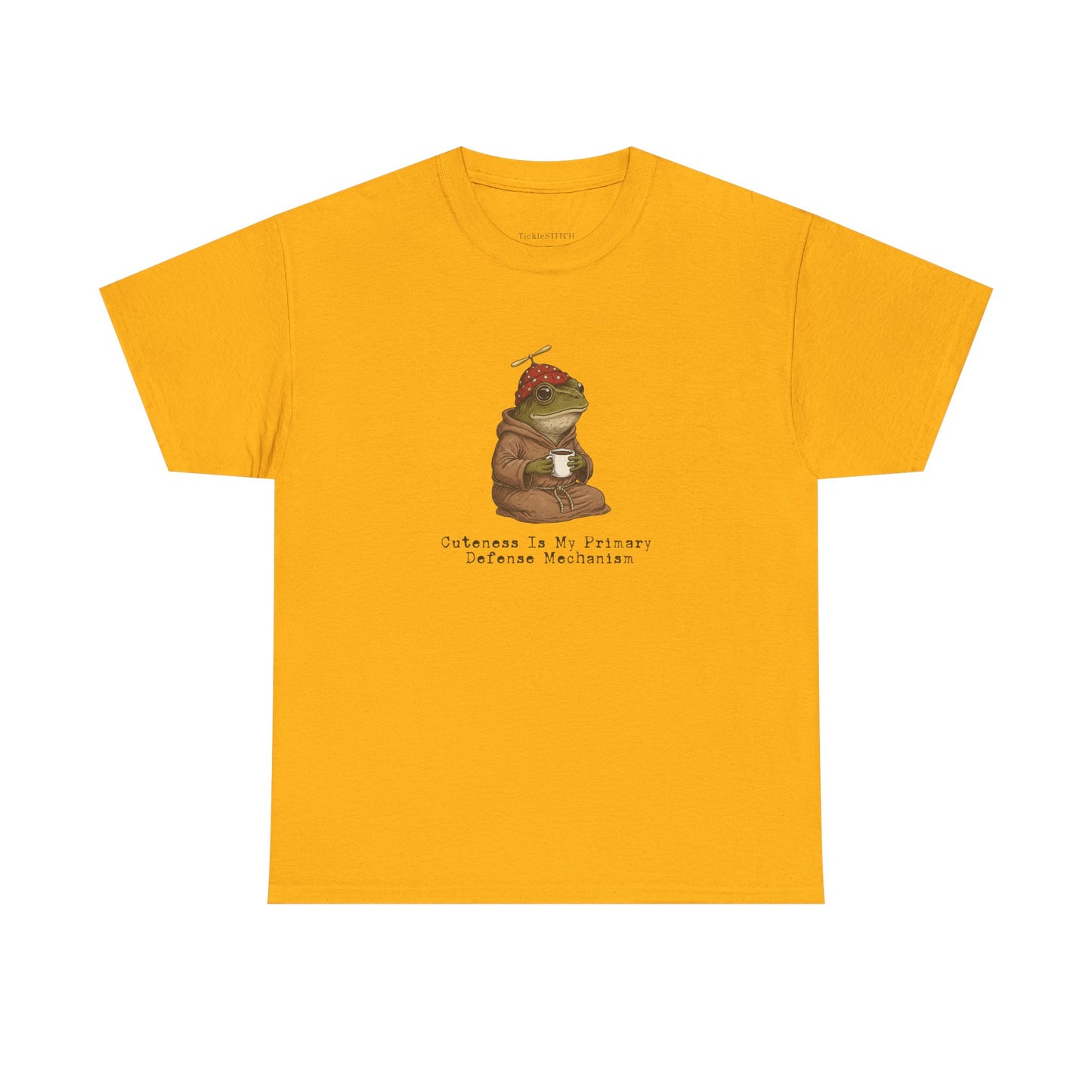 Weaponized Cuteness Frog Tee: Sarcastic Defense Mechanism Humor