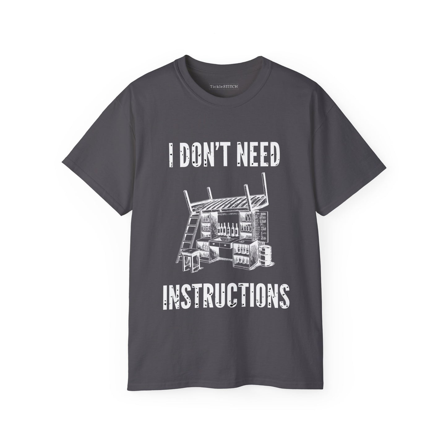 I Don't Need Instructions Funny Handyman DIY Expert Men's Tee Gift